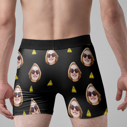 Personalized Photo Choking Hazard Men's Boxer Briefs