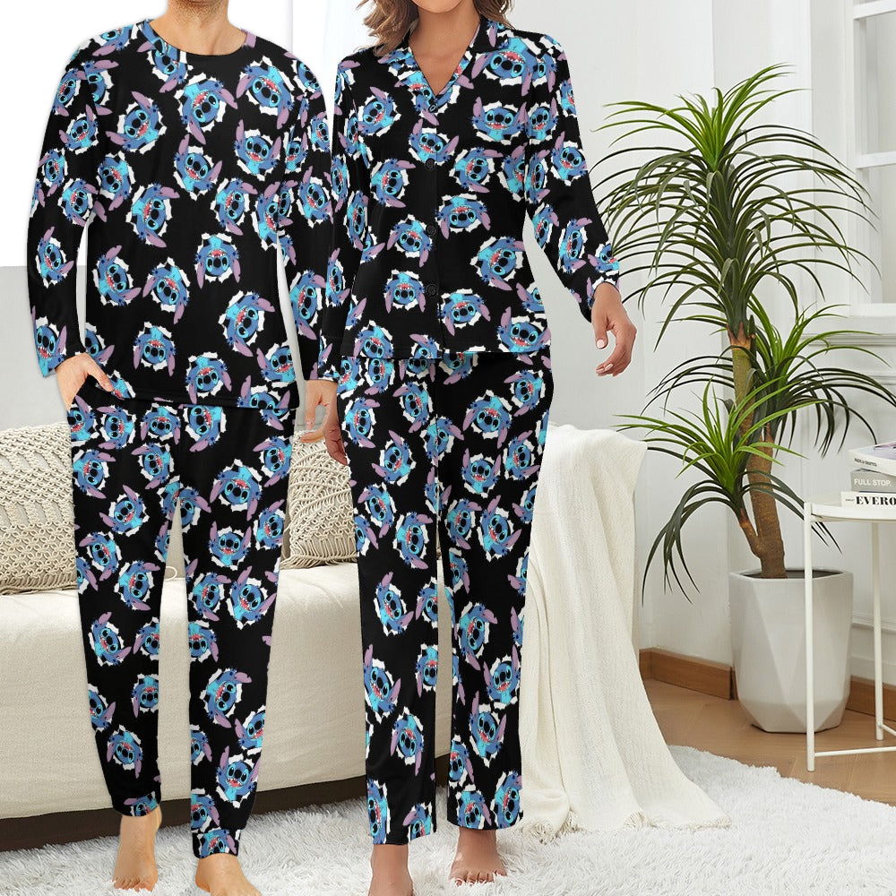 Couples' Matching stitch Pajama Set