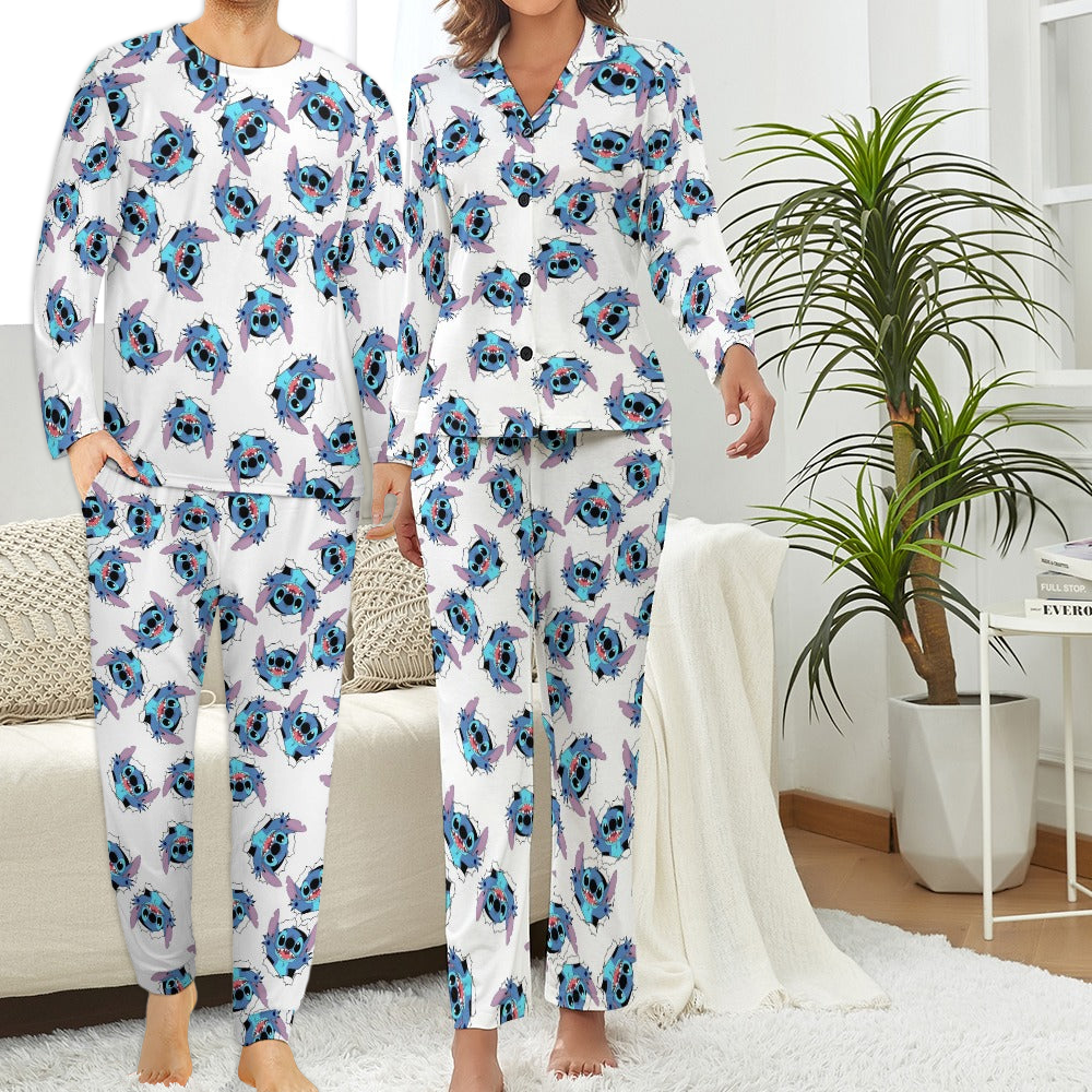 Couples' Matching stitch Pajama Set