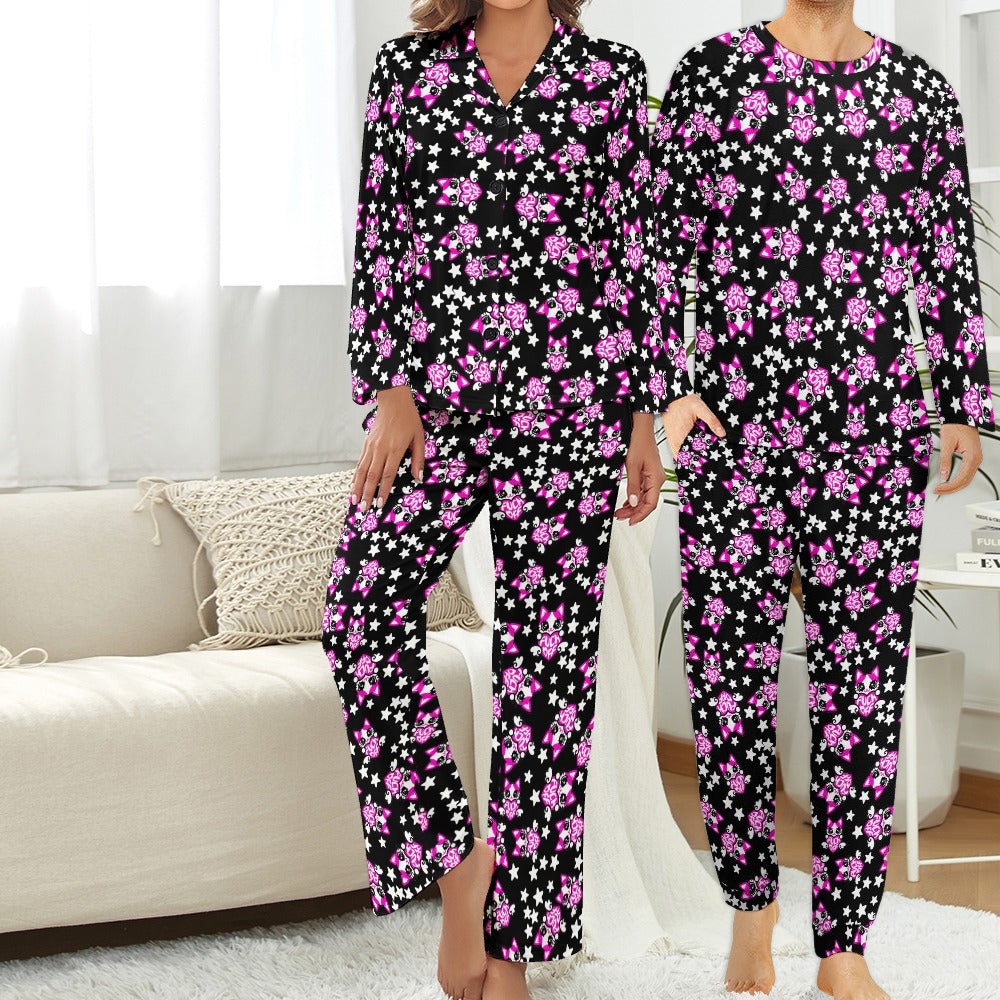 Couples' Matching cat fuck off Pajama Set