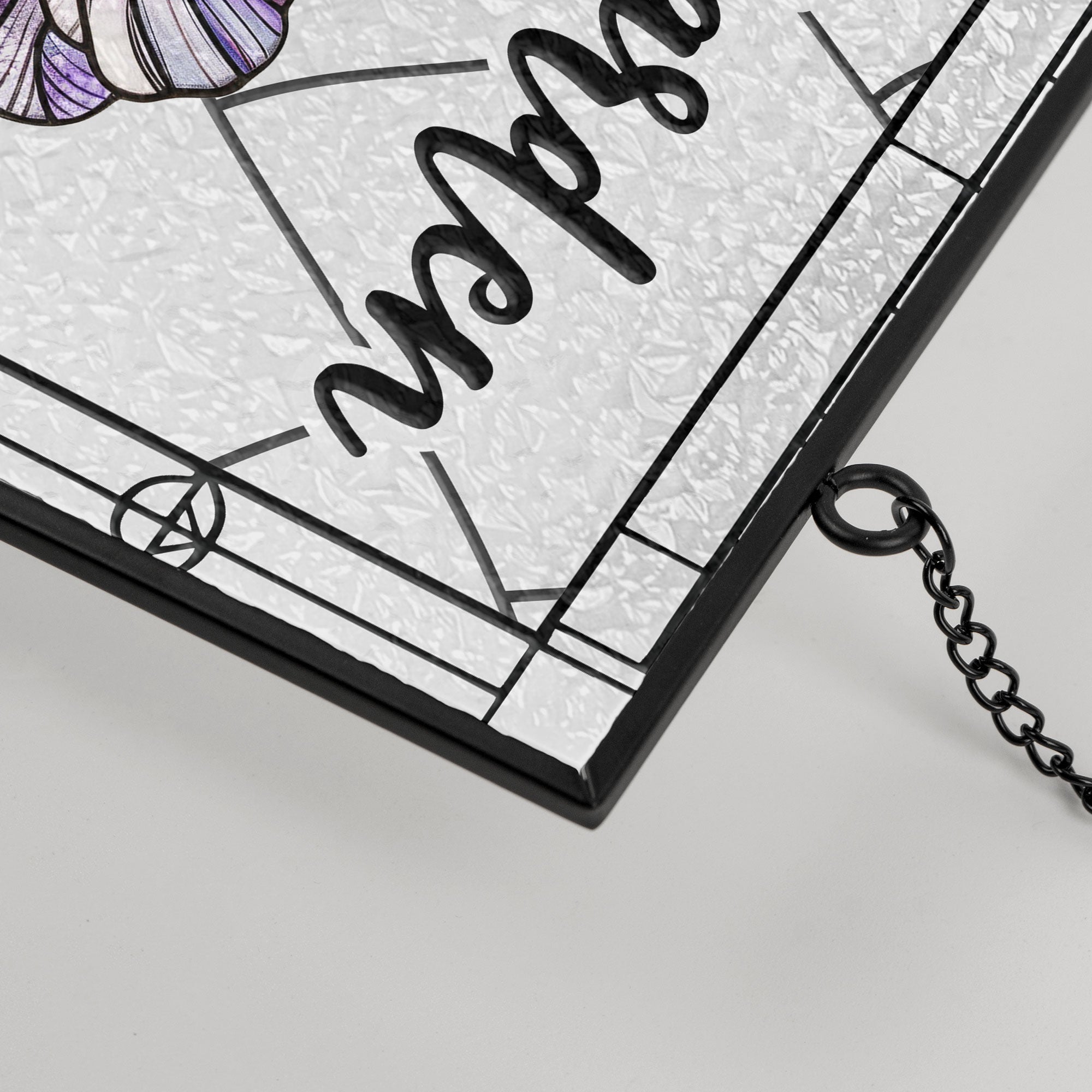 Grandma's Garden - New Version - Personalized Stained Glass Suncatcher - Gift For Grandma