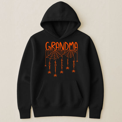 Personalized Grandma Spooky Spider Web Halloween Shirt