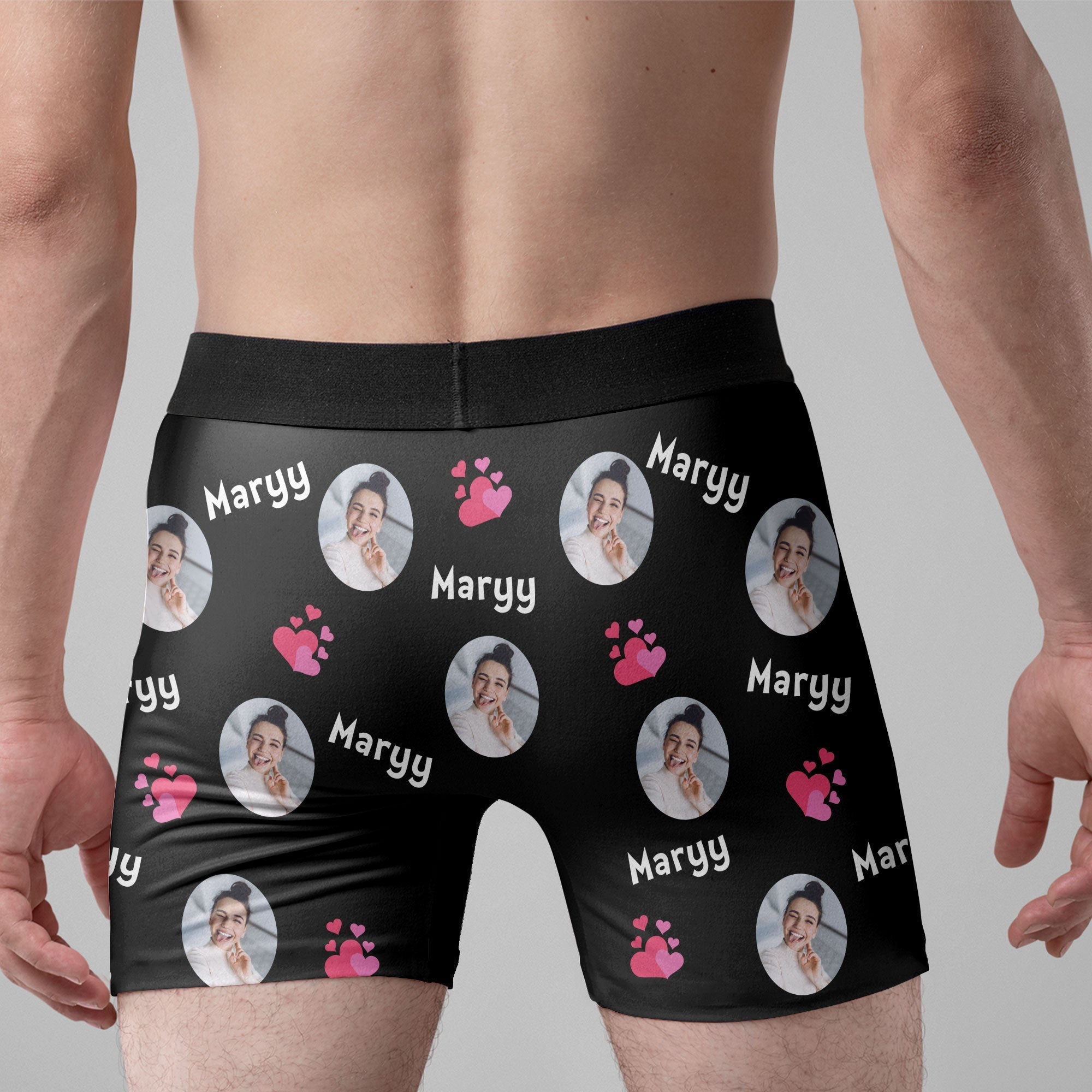Personalized Photo Men's Boxer Briefs – “I Licked It So It's Mine” Gift for Husband