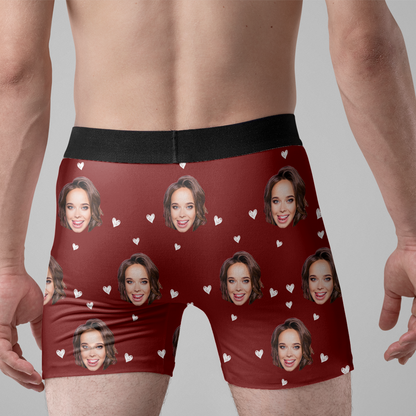 Personalized Photo Men's Boxer Briefs – I Love You for Who You Are