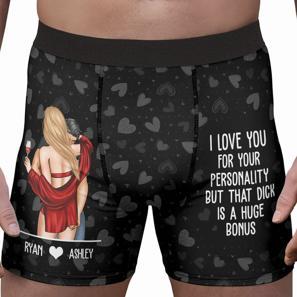 I Love You For Your Personality - Personalized Men's Boxer Briefs personalization preview