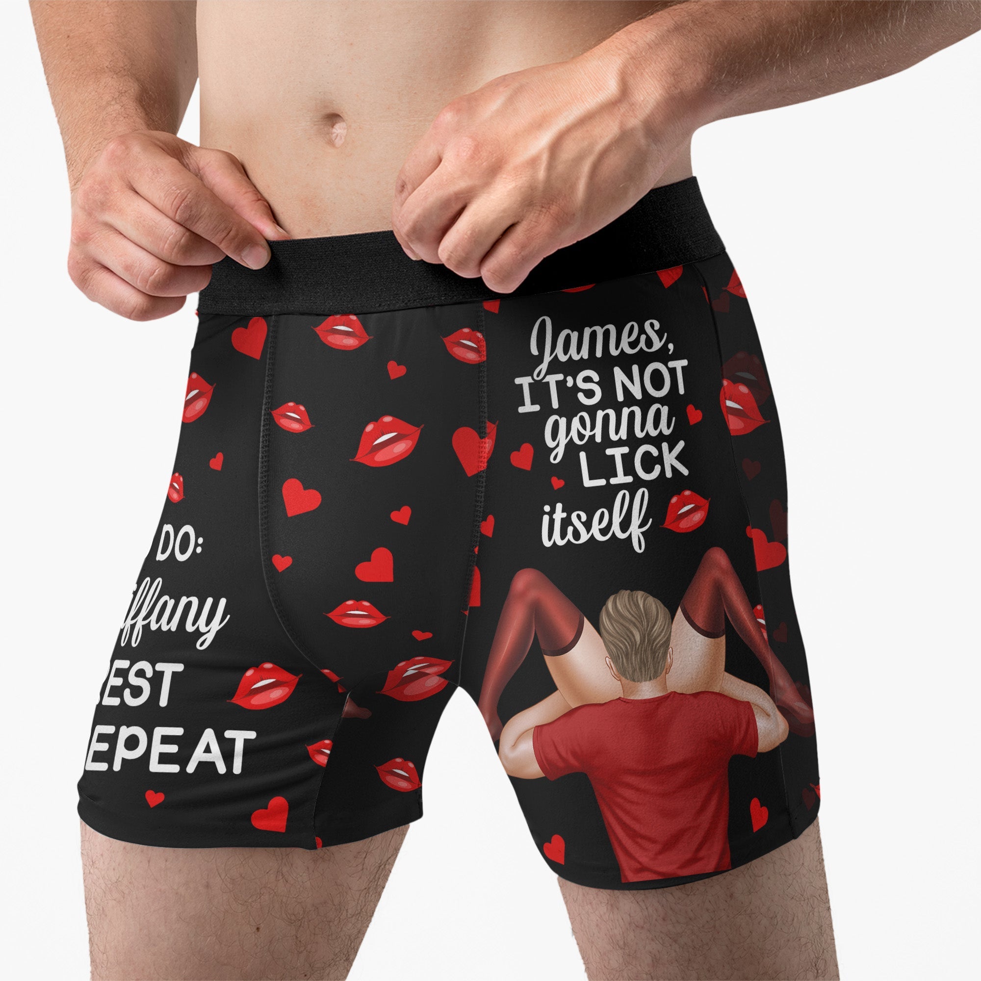 Personalized Men's Boxer Briefs – “It’s Not Gonna Lick Itself” Spicy Gift