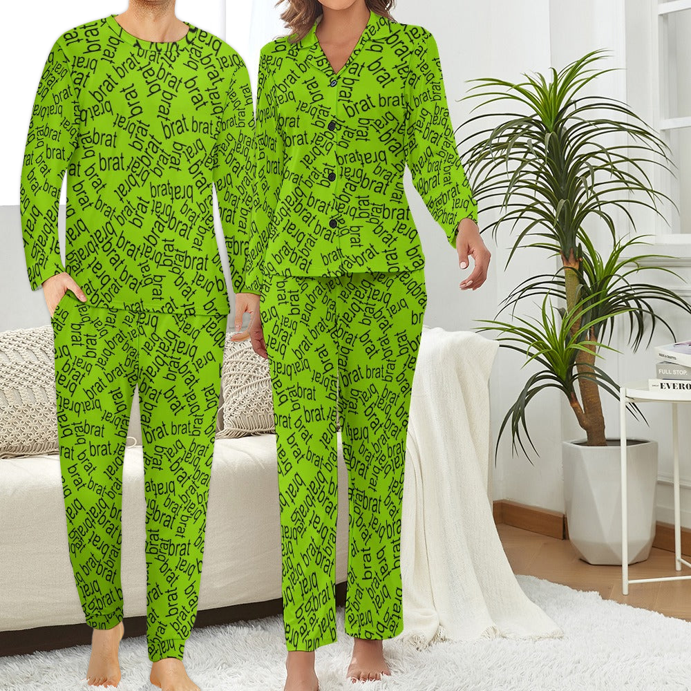 Couples' Matching brat Charli XCX Pajama Set