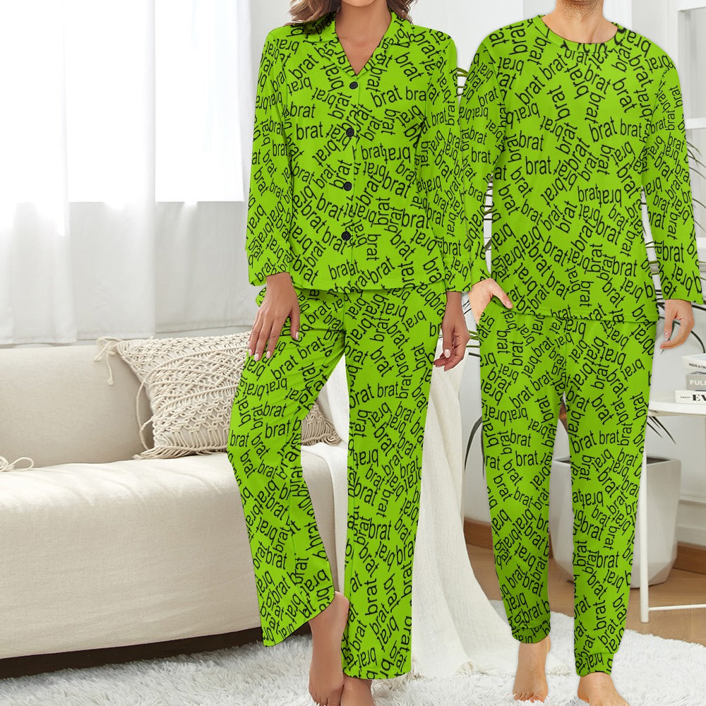 Couples' Matching brat Charli XCX Pajama Set