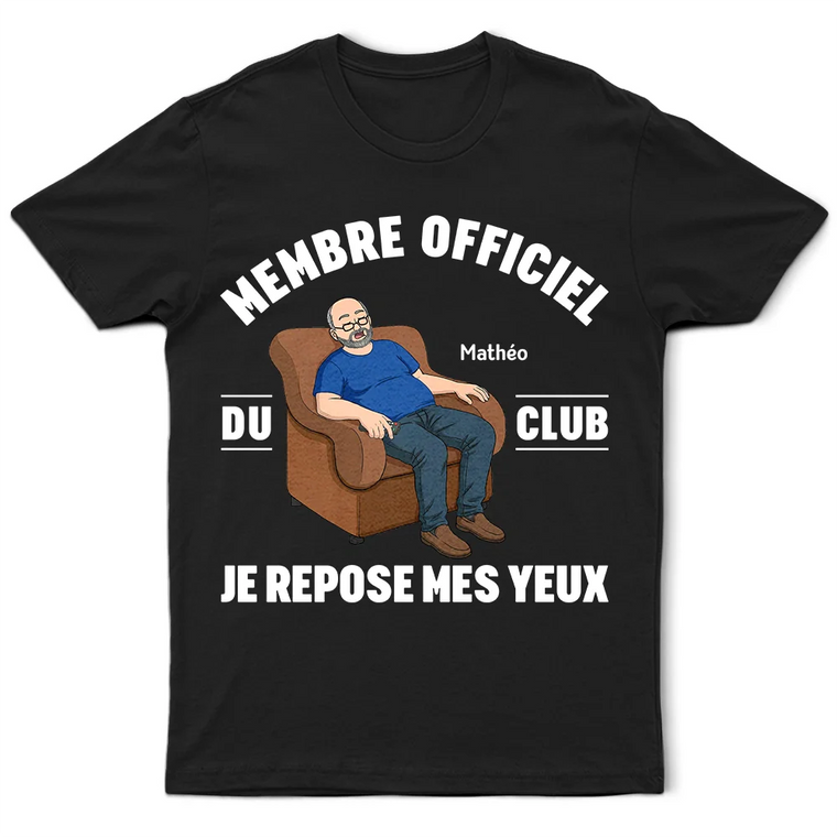 I'm Just Resting My Eyes Personalized Funny T-Shirt