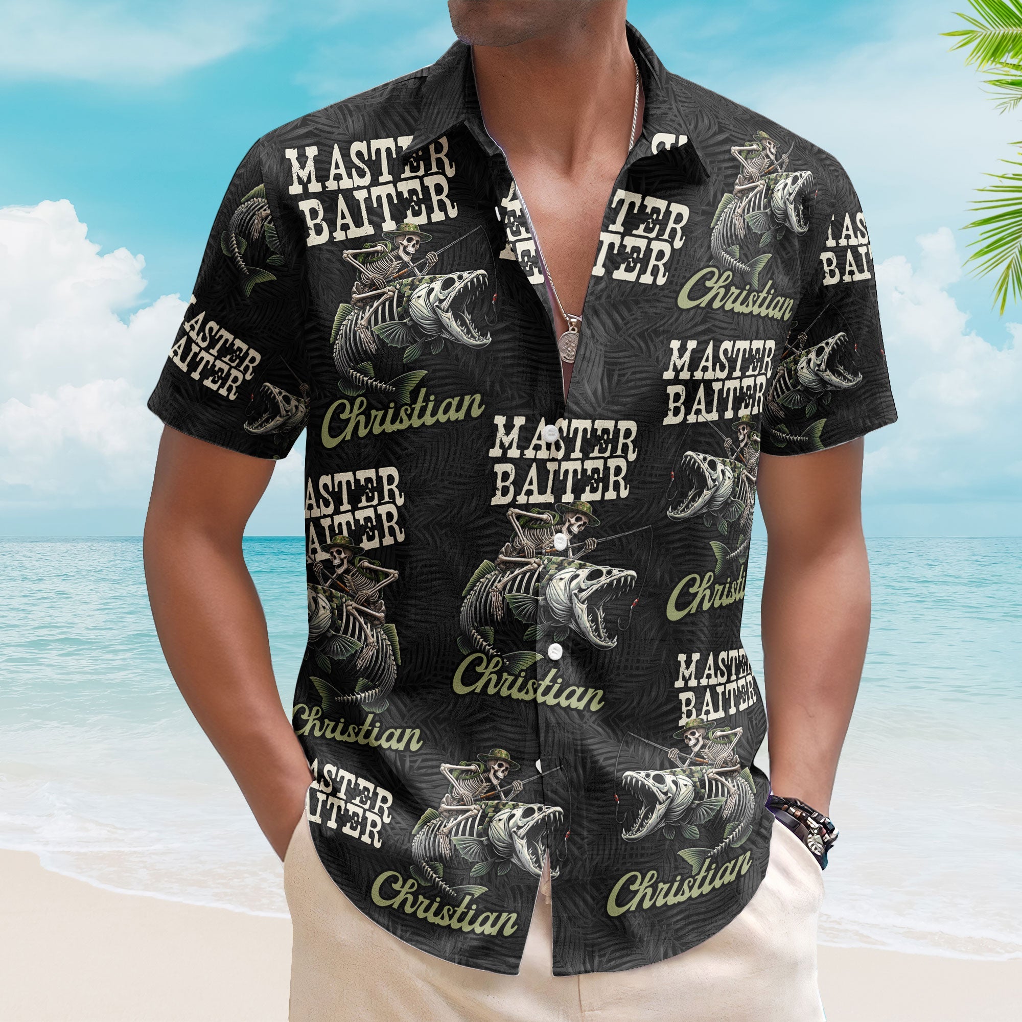 Master Baiter - Personalized Hawaiian Shirt