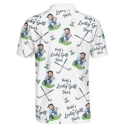 My Lucky Golf Shirt - Personalized Photo Polo Shirt
