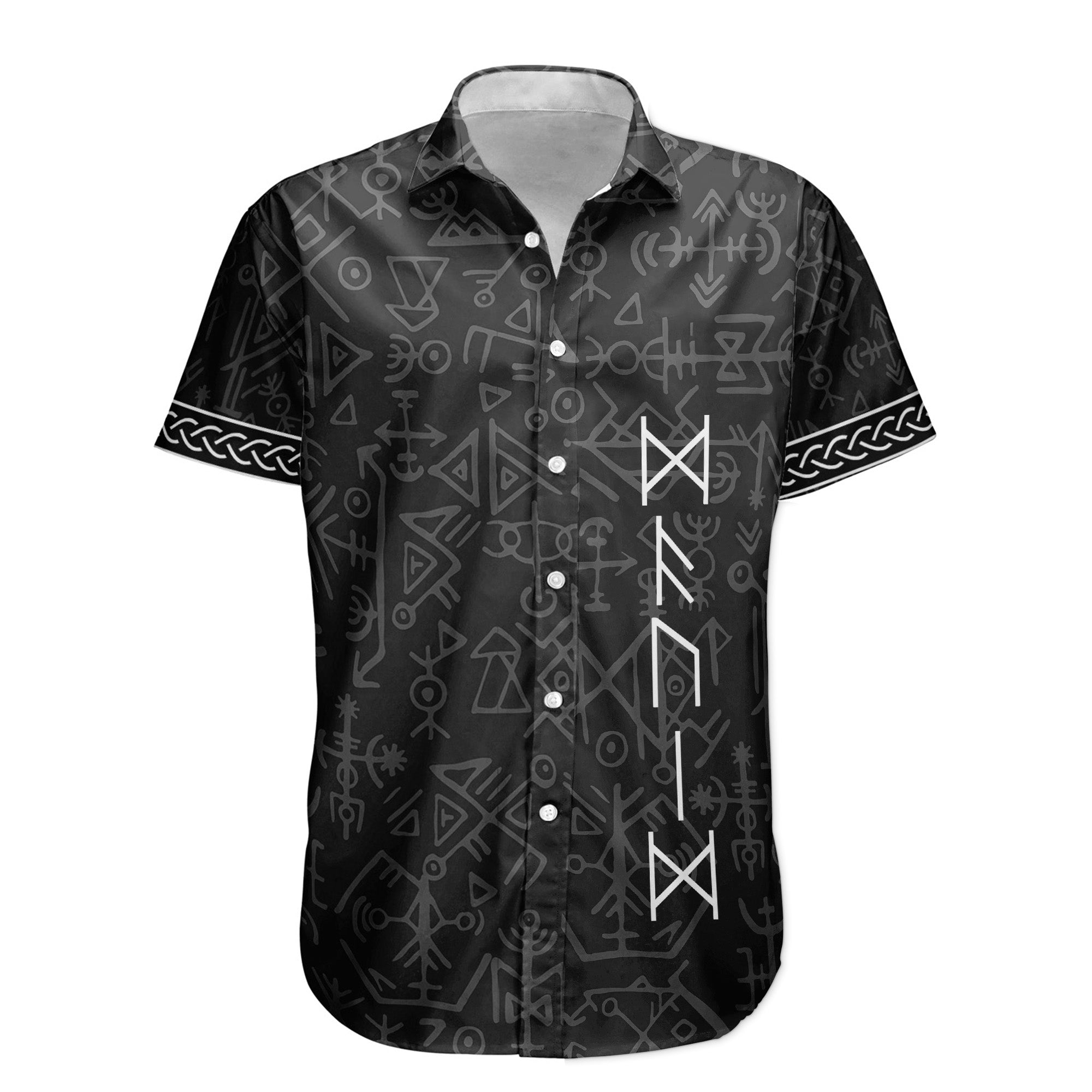 Name In Viking Runes, Ethnic Norse, Norse Mythology - Personalized Hawaiian Shirt
