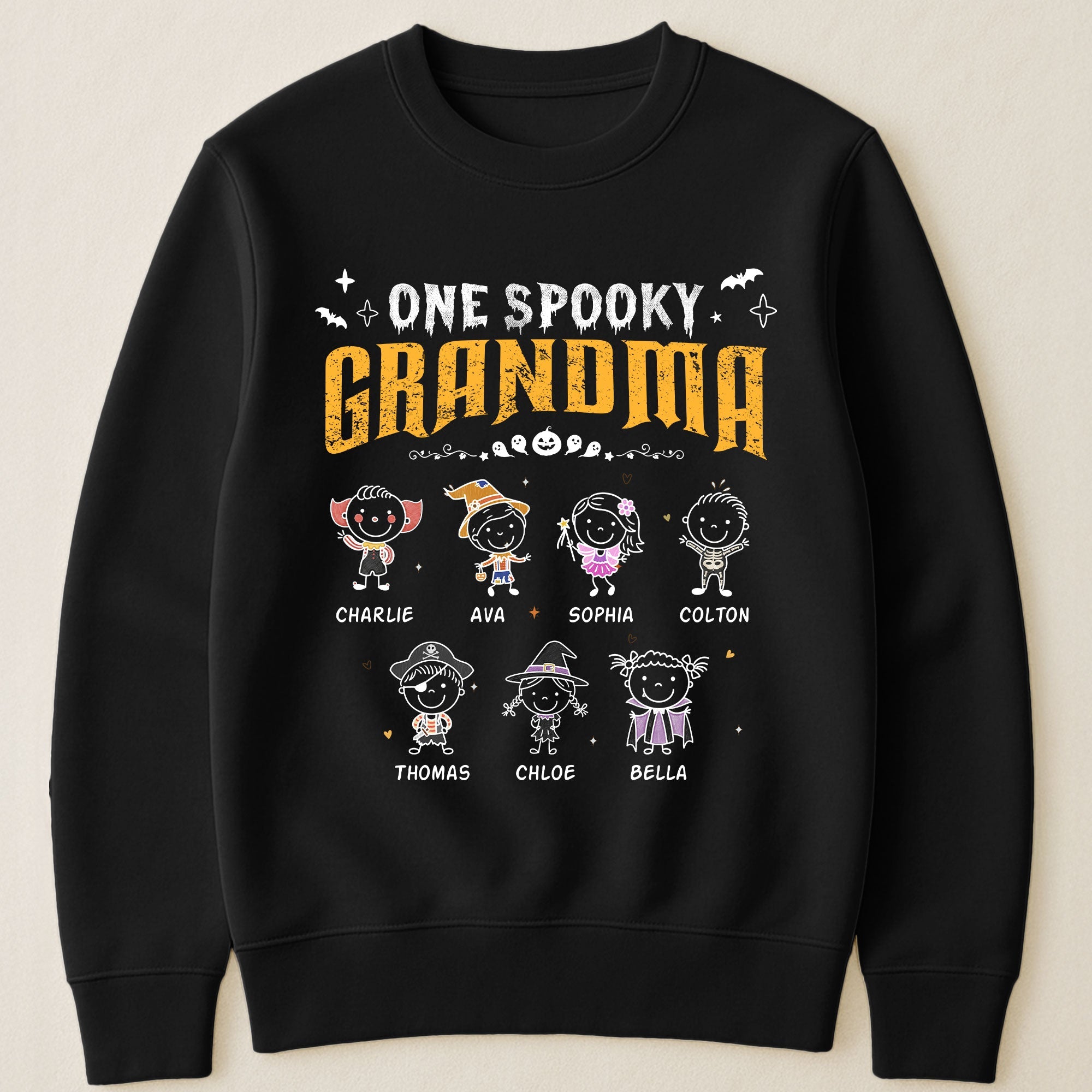 Personalized One Spooky Grandma Doodle Shirt