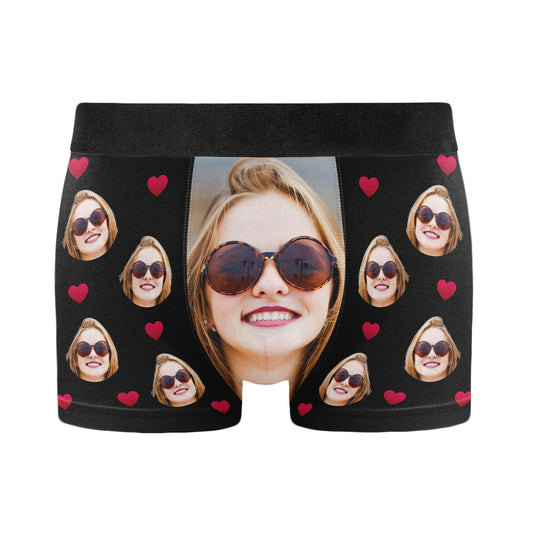 Personalized Photo Men's Boxer Briefs – Custom Anniversary Gift for Him