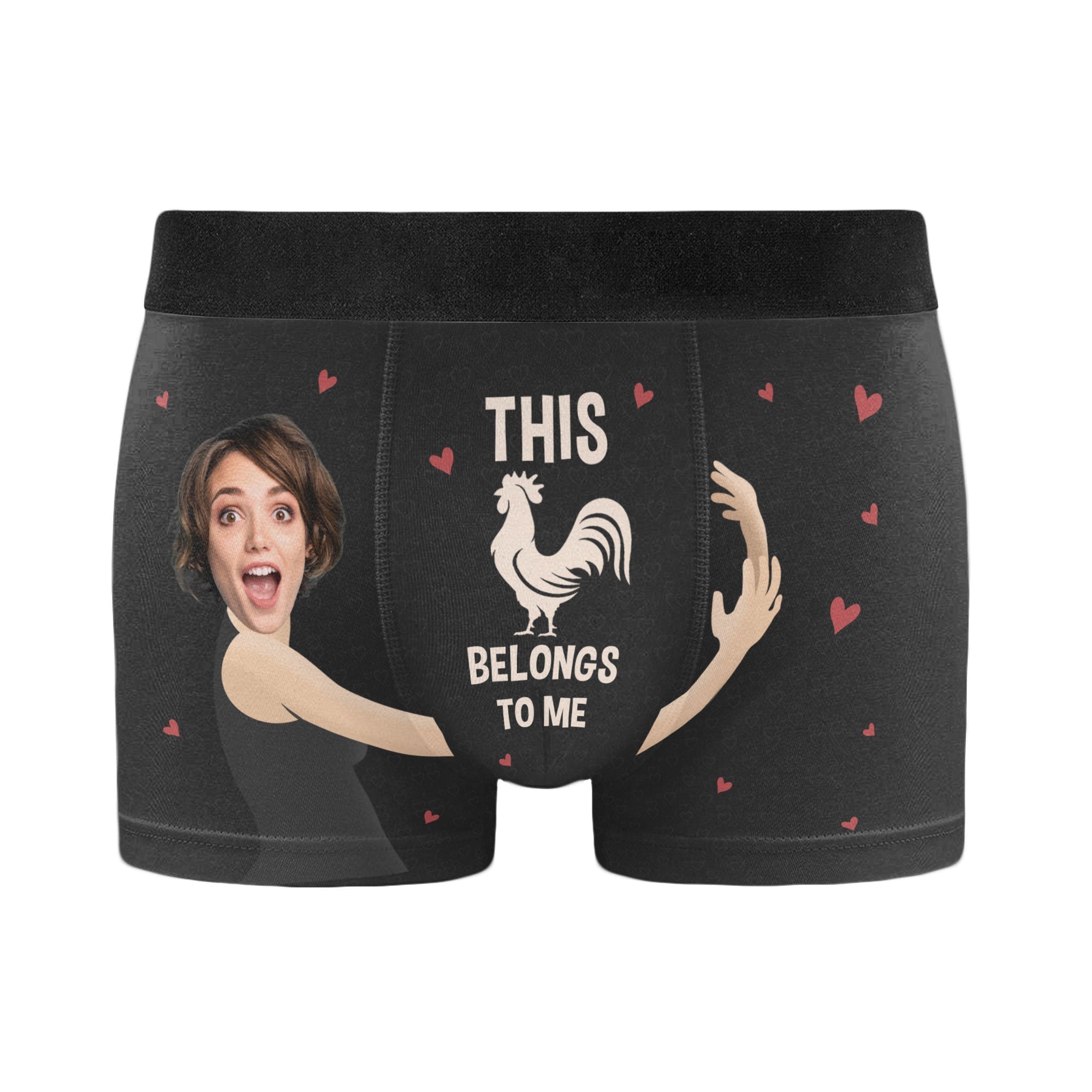 It Belongs to Me Personalized Photo Men's Boxer Briefs