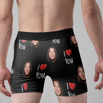 Property of Girlfriend Personalized Photo Men's Boxer Briefs