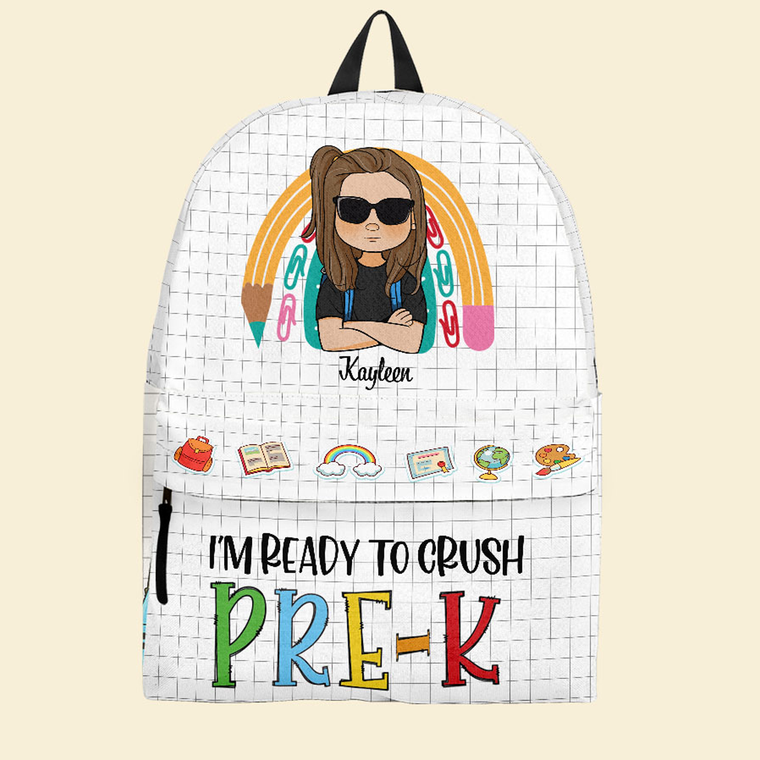 Ready to Crush School Personalized Kids' Backpack