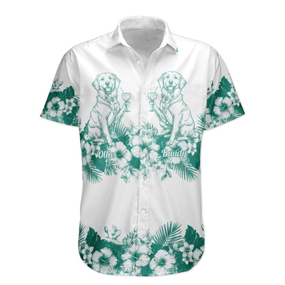 Summer Drinking With Dog - Personalized Hawaiian Shirt