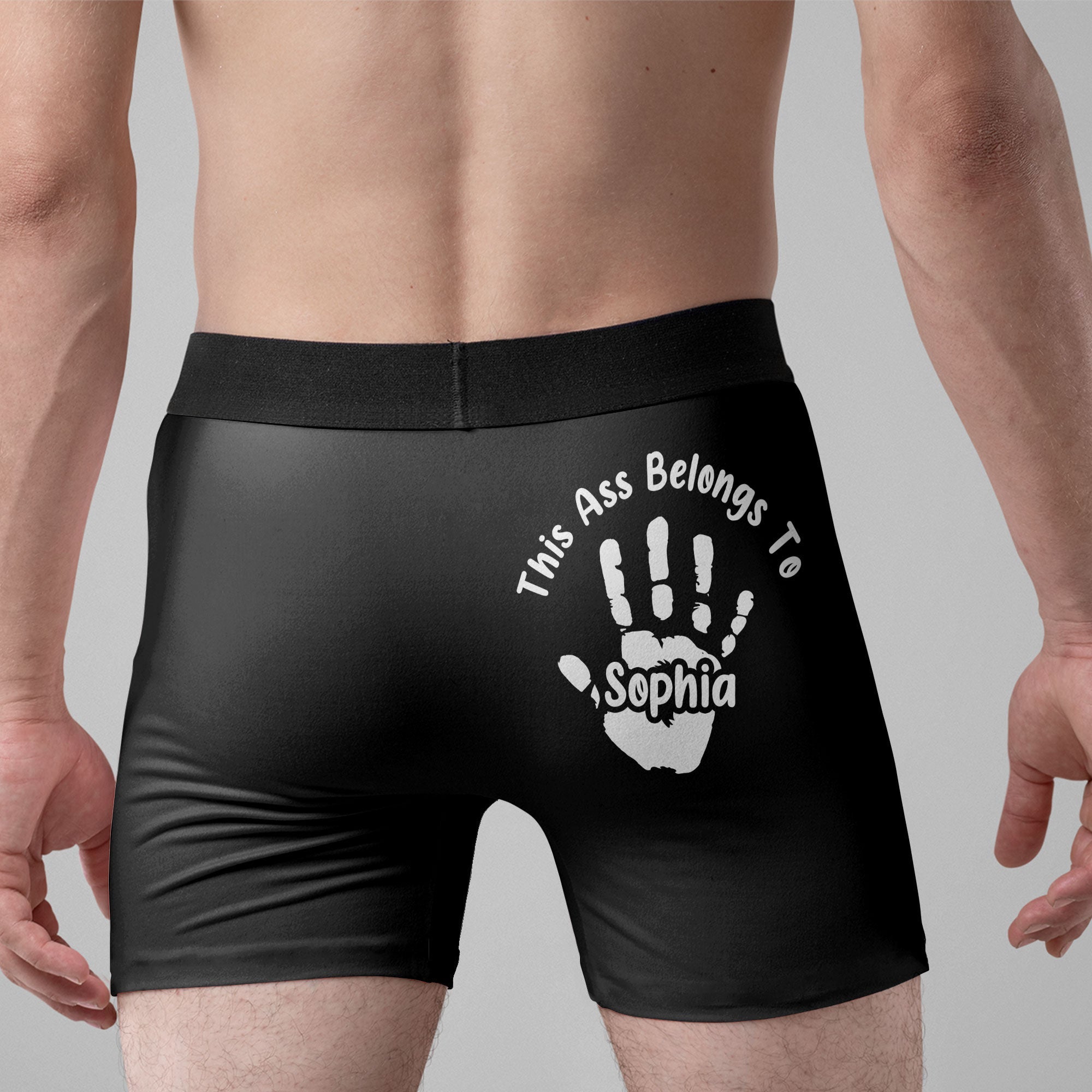 Personalized “This A$$ Belongs To” Men’s Boxer Briefs