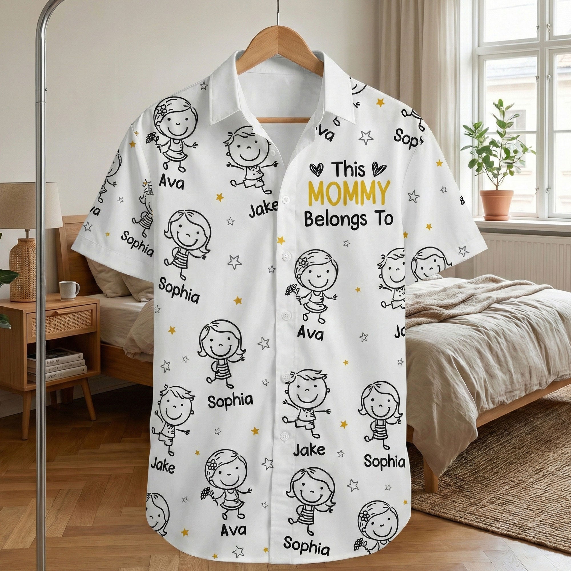 This Mommy Belongs To Doodle - Personalized Hawaiian Shirt