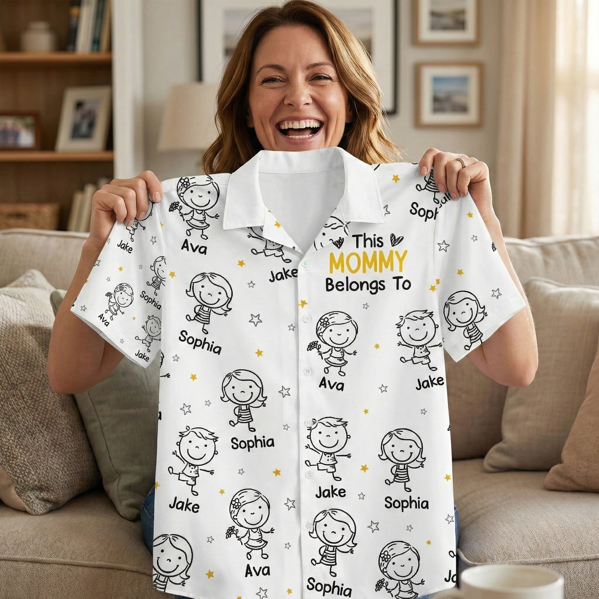 This Mommy Belongs To Doodle - Personalized Hawaiian Shirt