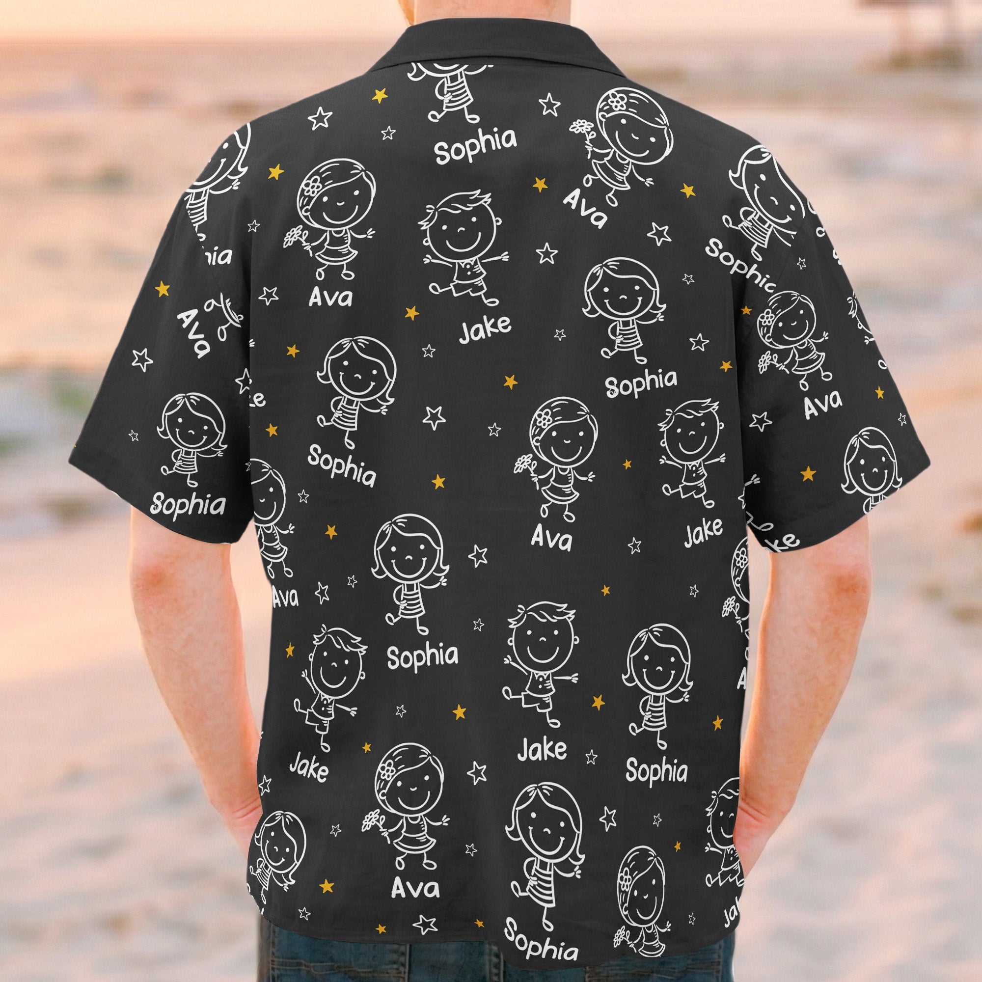 This Grandpa Belongs To Doodle Style - Personalized Hawaiian Shirt