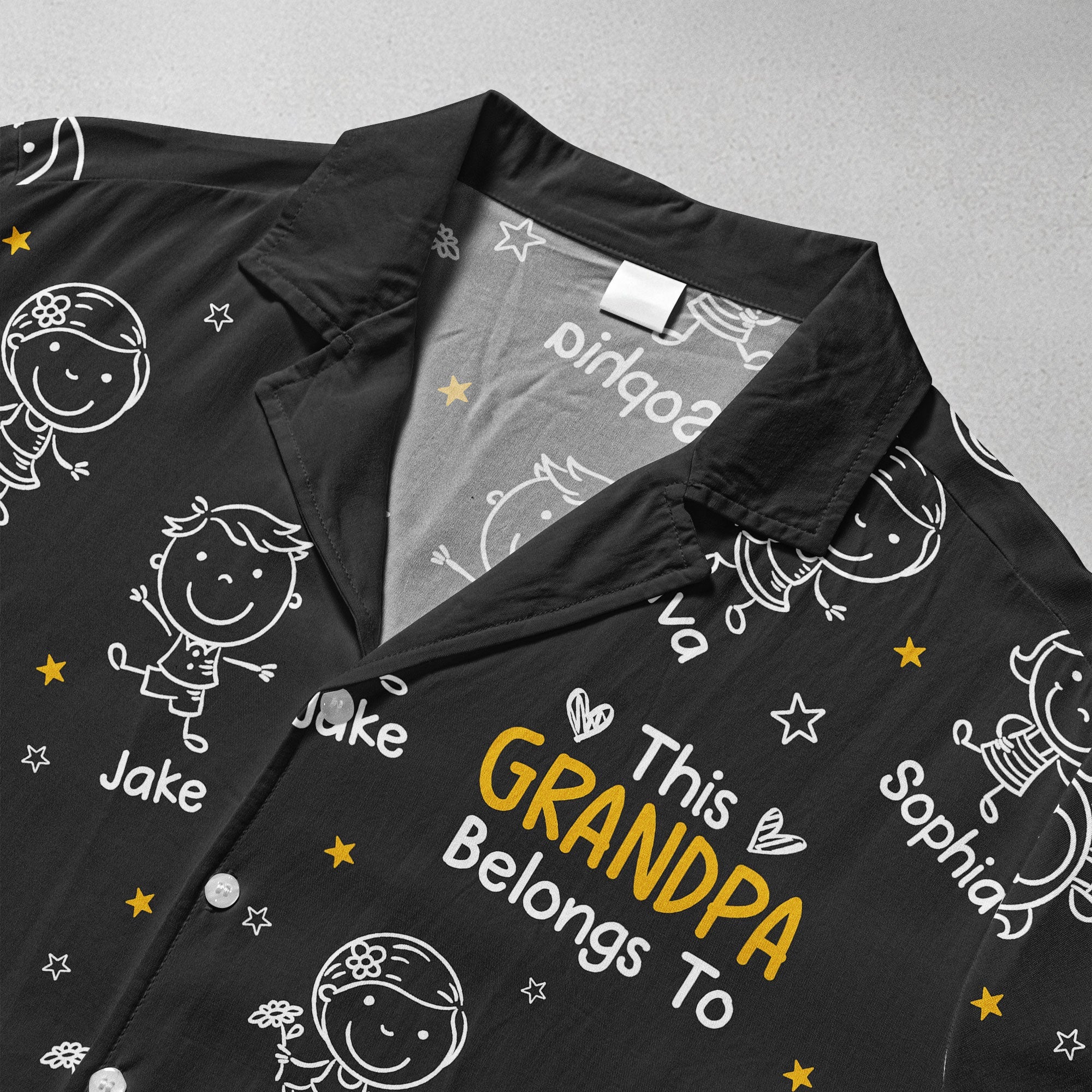 This Grandpa Belongs To Doodle Style - Personalized Hawaiian Shirt