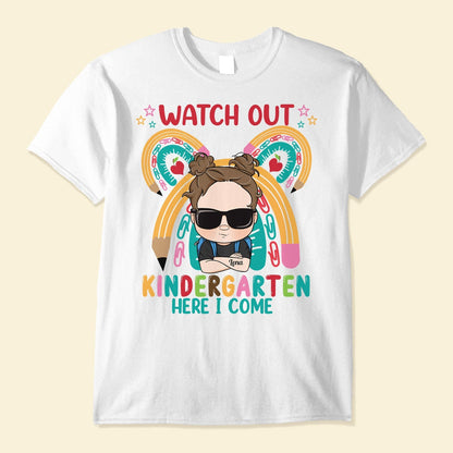 Personalized “Watch Out Kindergarten, Here I Come” Back-to-School Shirt