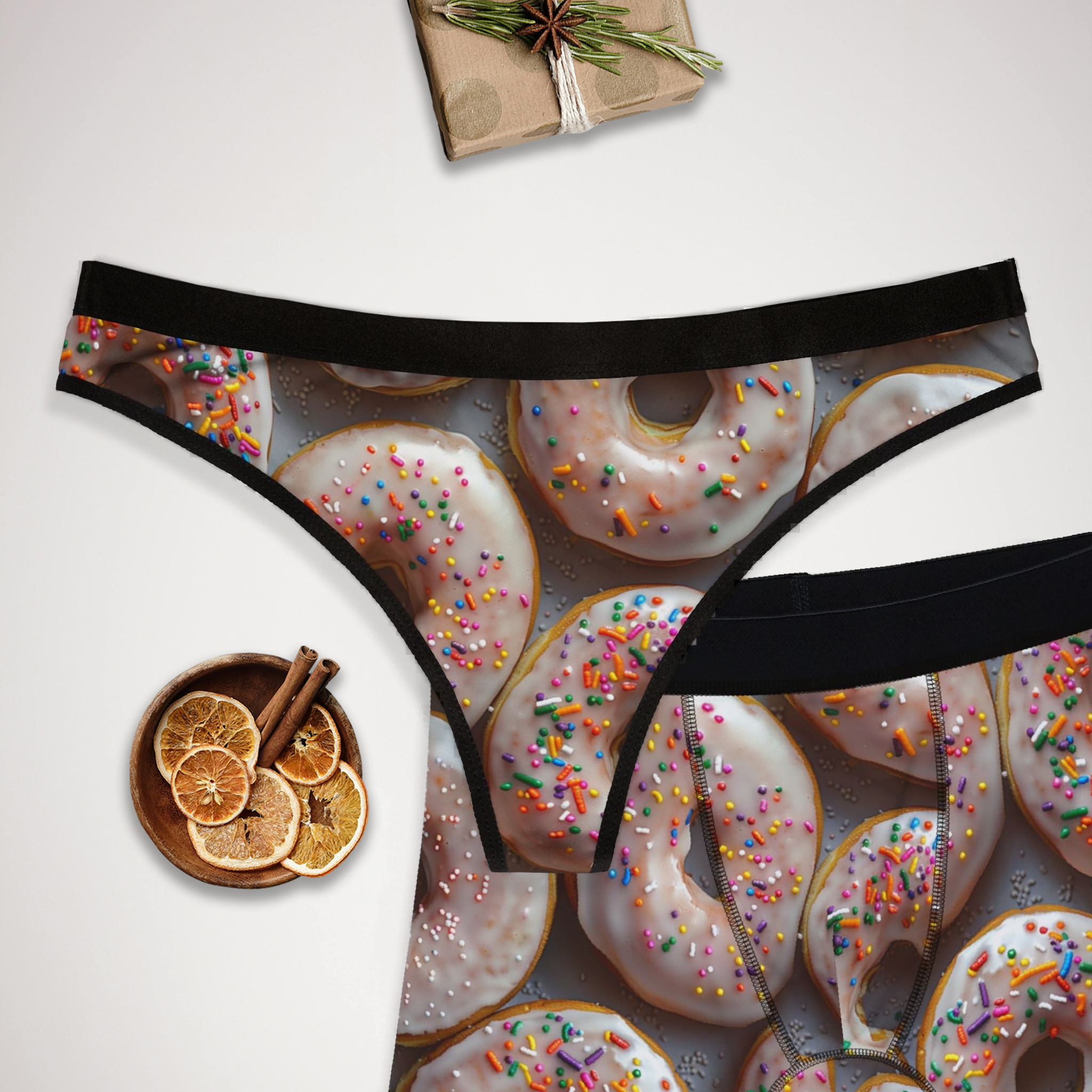 Matching underwear Junk Food for couples boxer & thong set