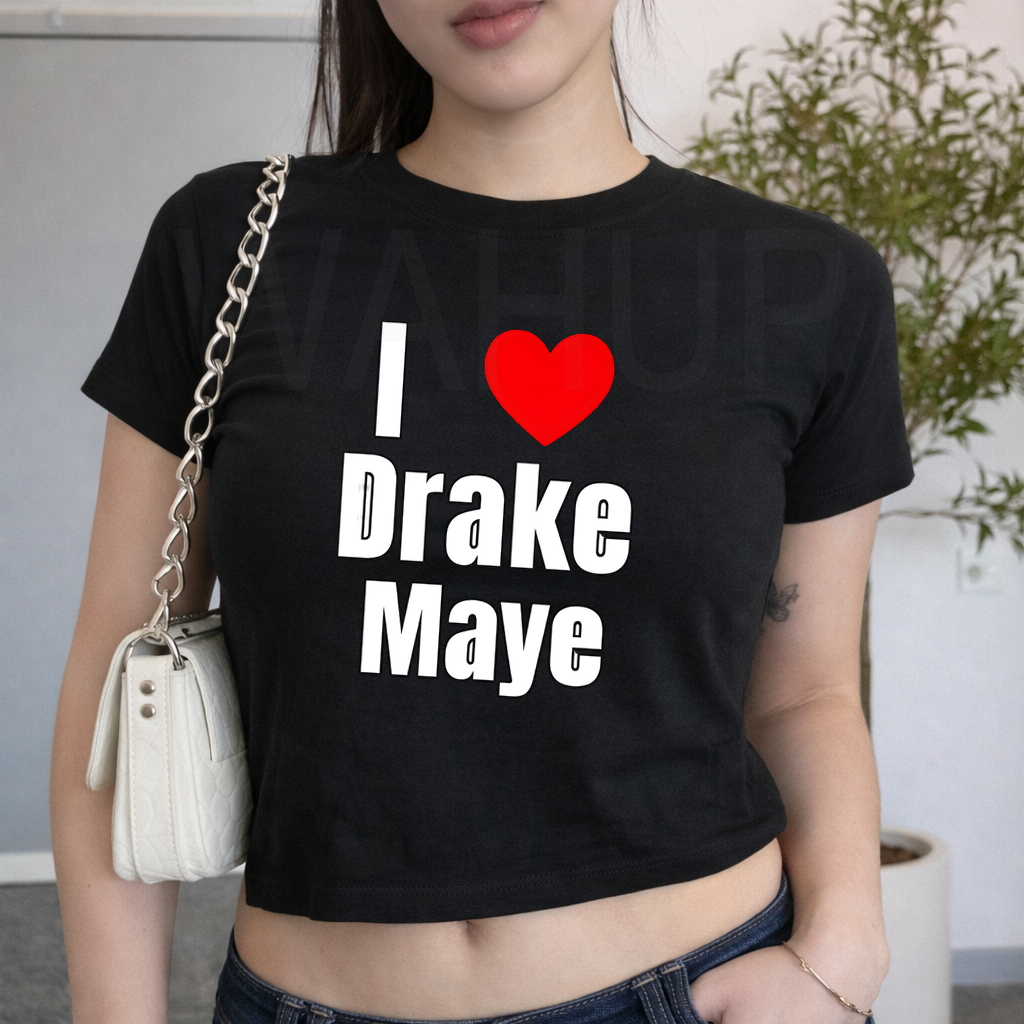 Gildan 5000B I Love Drake Maye S1 Y2K Baby Tee – WAHUP