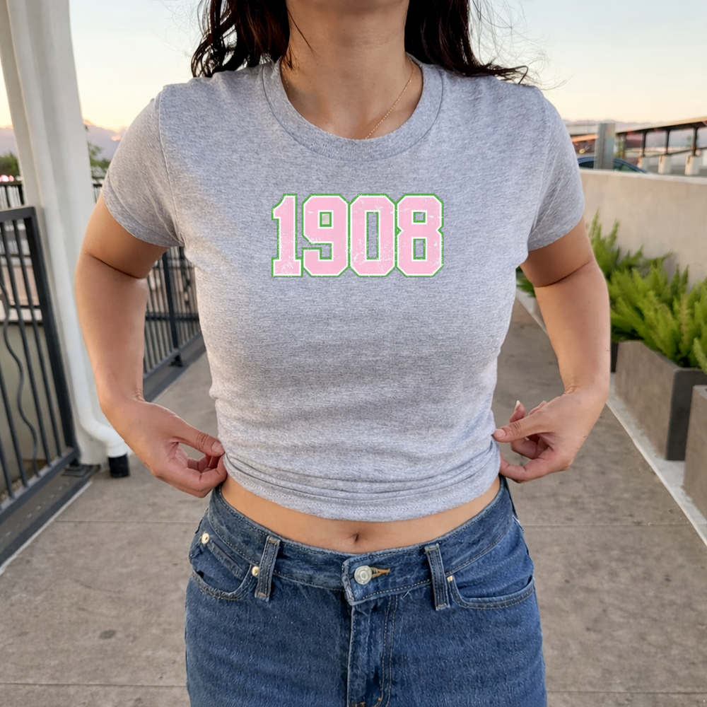 Gildan 5000B T-Shirt 1908 Crewneck - Unisex sizing S1 Y2K Baby Tee