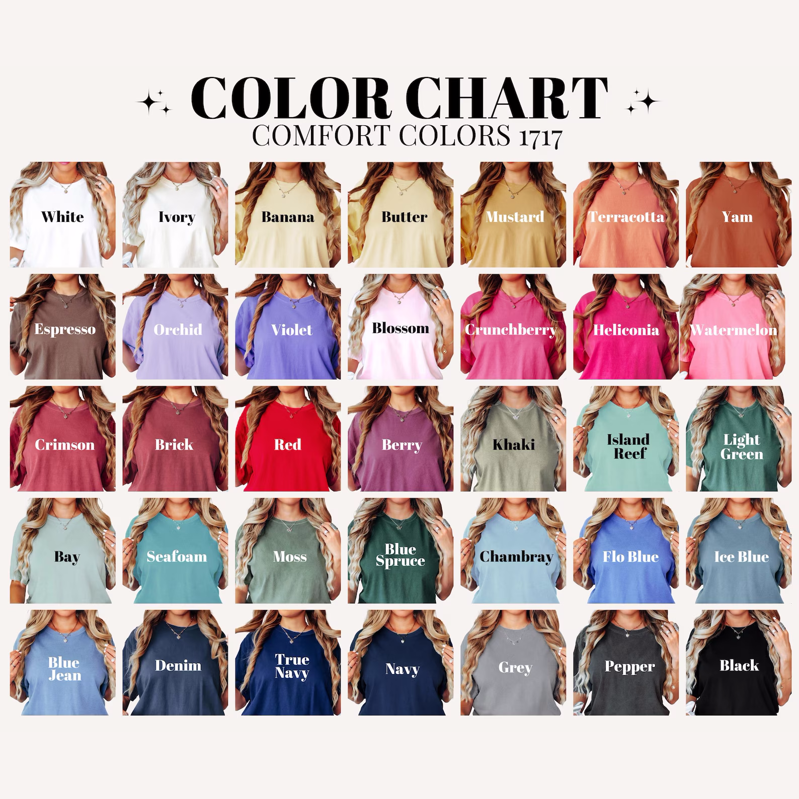 Almost Friday Meme Generator - Custom Comfort Colors® Unisex Garment-Dyed T-shirt - Chart Image 1