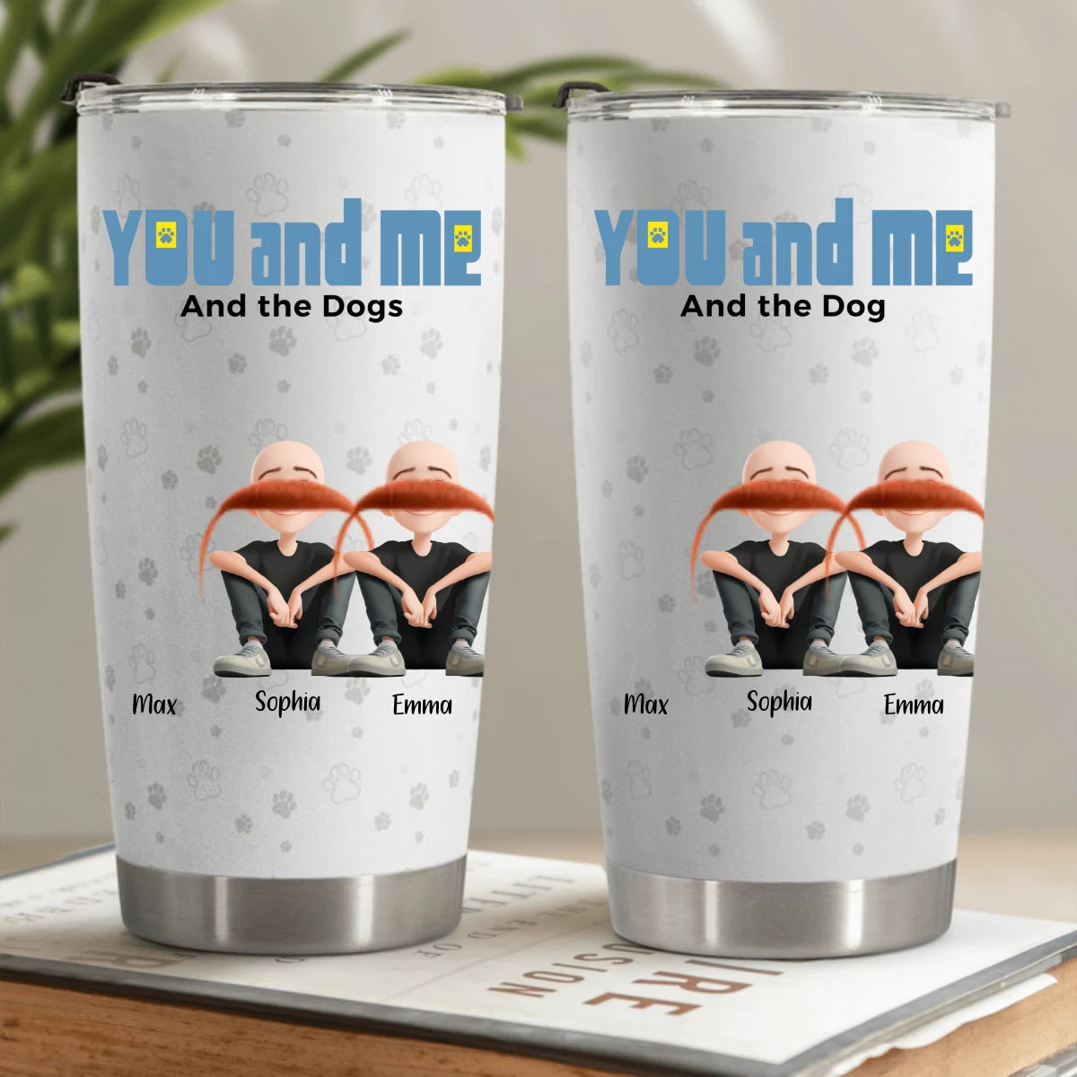 Personalized you and me for pet parents personalized tumbler cup cou130106hual
