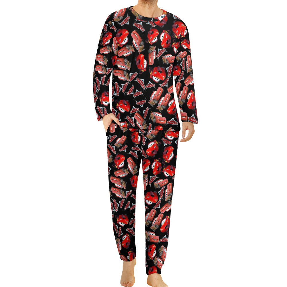 Men's Pajama suit funny mcqueen black