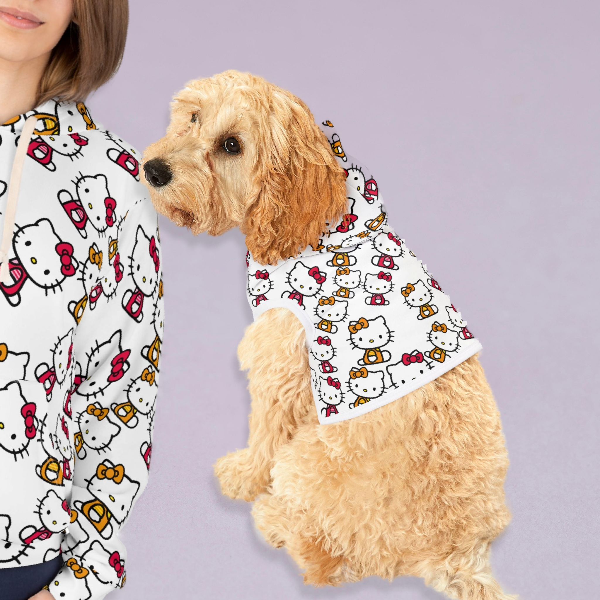 Matching Cat & Dog Pet and Owner Outfits kitty two colors unisex sweaters/hoodies