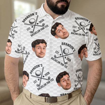 Funny Golf Bachelor Party Gifts - Matching Golf Tee For Groom, Groomsmen - Personalized Polo Shirt