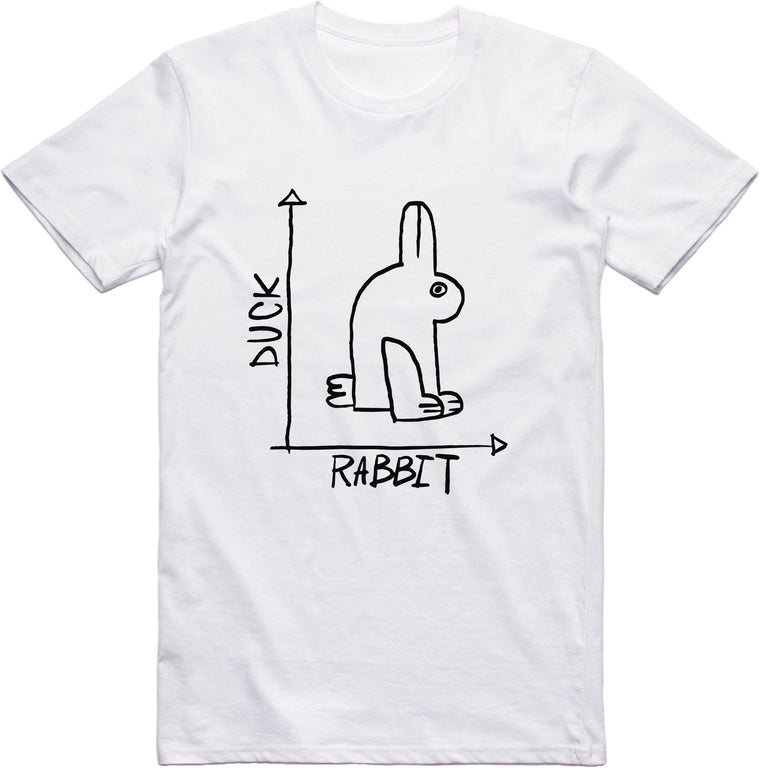 Men's Funny Rabbit Duck T-Shirt, Regular Fit 100% Cotton Tee, Viral Optical Illusion, Casual Summer Top, Birthday Gift for Him