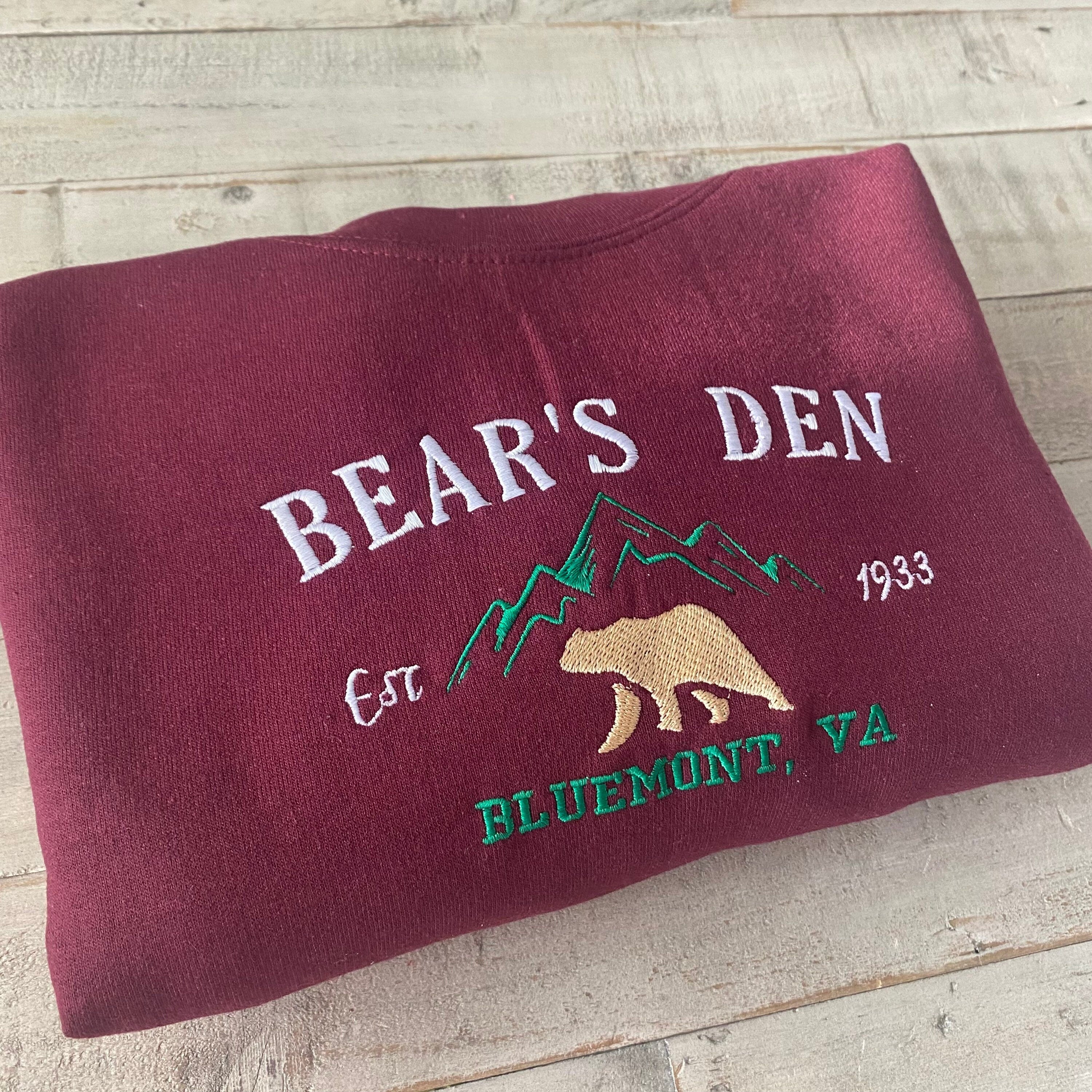 Bear's Den Embroidered Crewneck Sweatshirt - National Park - Bluemont Virginia