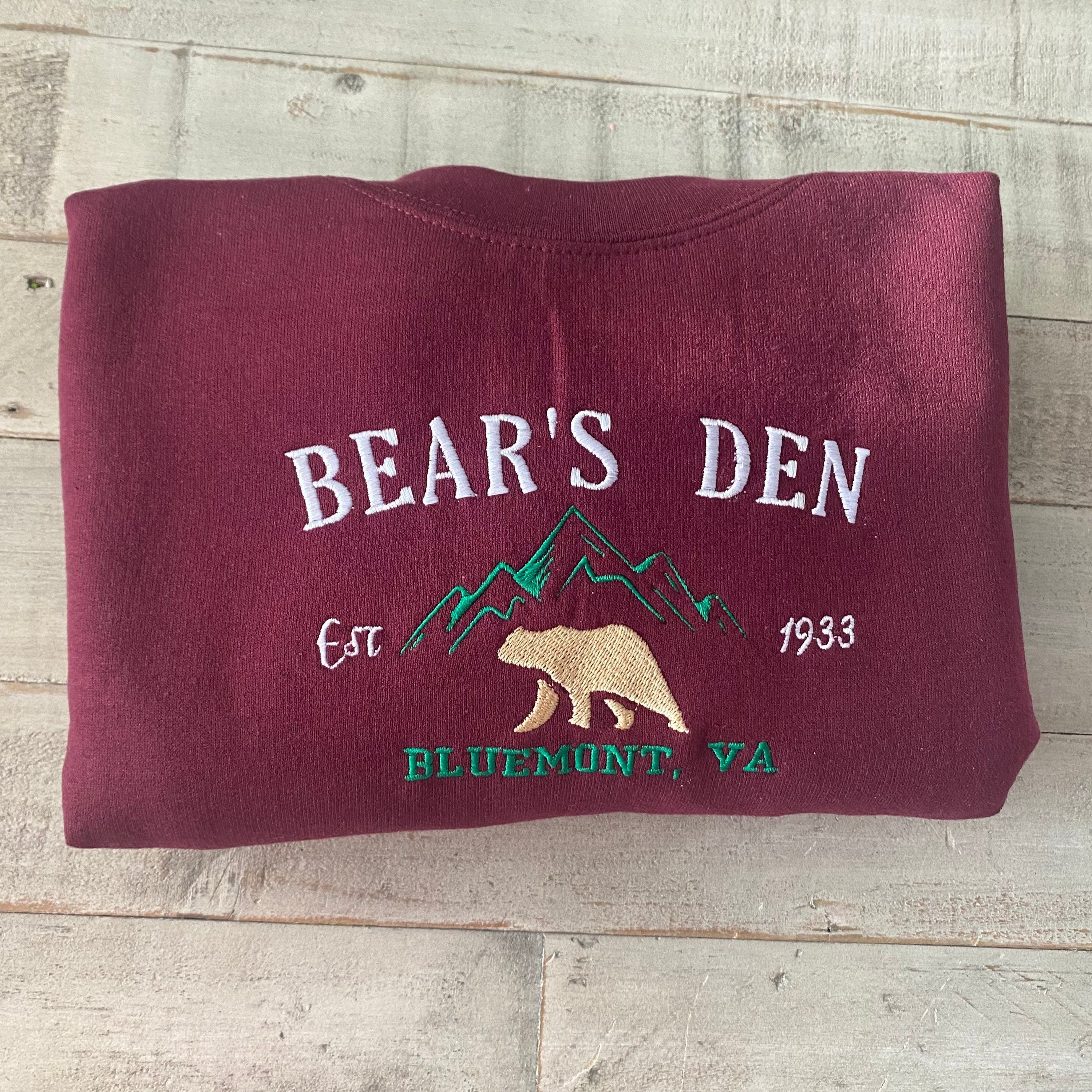 Bear's Den Embroidered Crewneck Sweatshirt - National Park - Bluemont Virginia