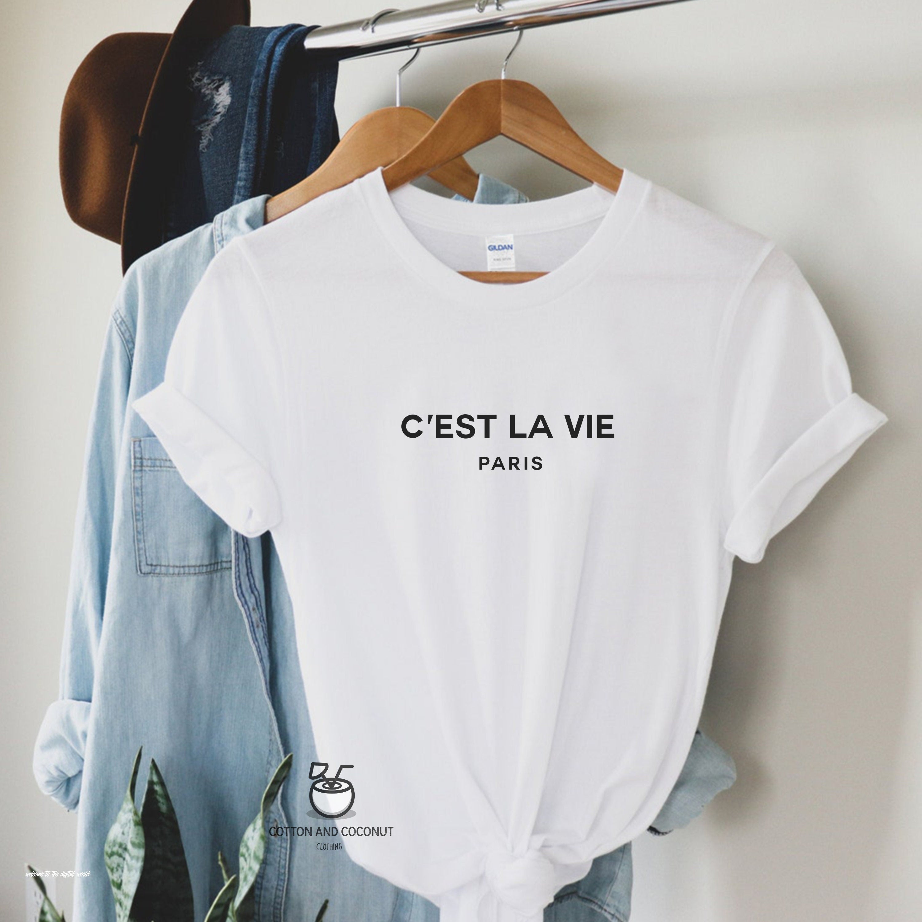C'est La Vie Paris T-Shirt, Gift For Paris Lover, Parisian Gift, Paris Girl, Moving To Paris, French Gift, Present, Gifts for her