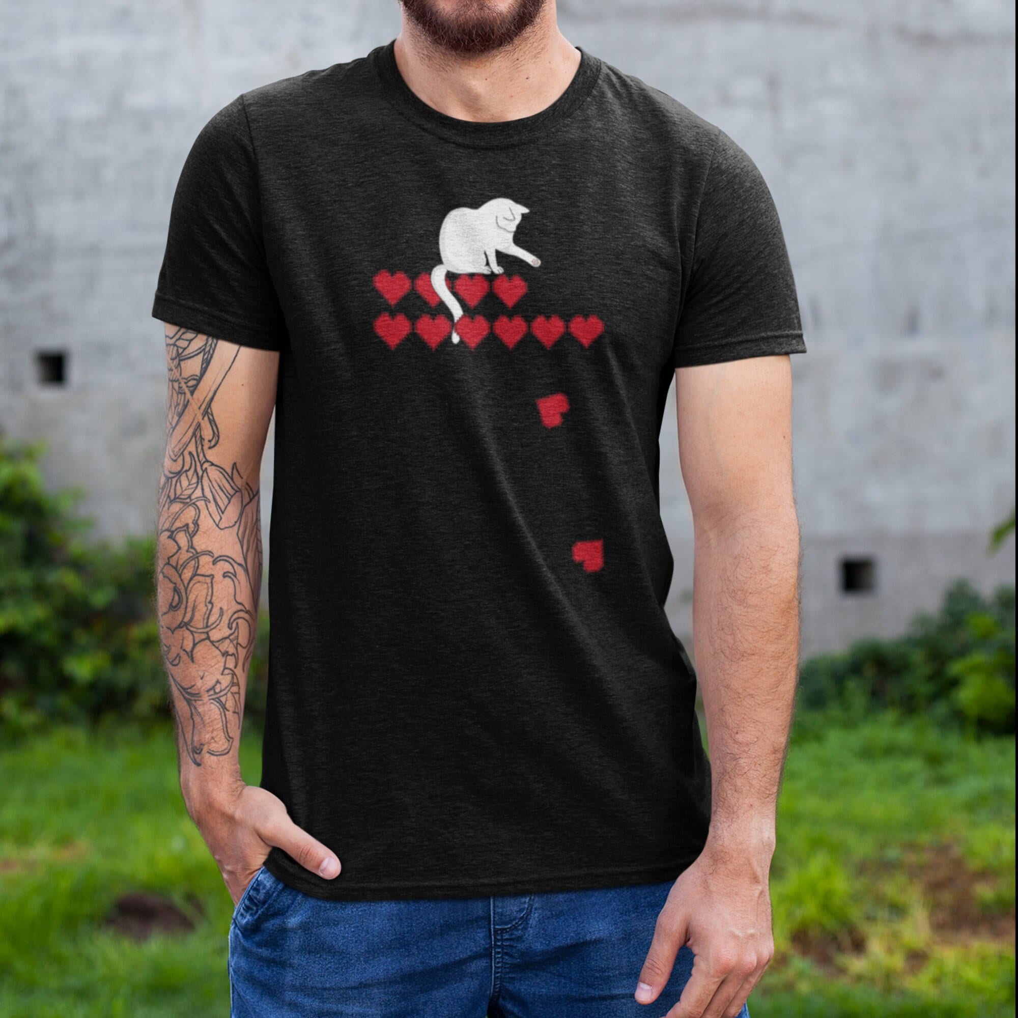 Killing Lives Cat Gamer Shirt, Gildan 5000 Unisex Heavy Cotton Tee, Funny Gift for Cat Mom & Dad, Printify Choice, Valentine's Day Outfit