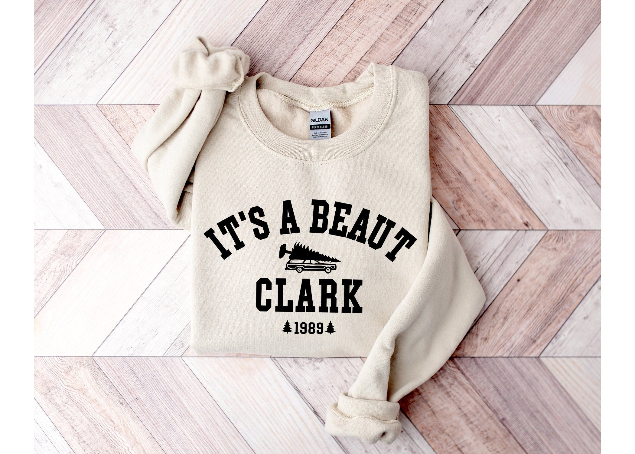 It's a Beaut Clark Hoodie - Gildan 18000 Griswold Christmas Sweatshirt for Men & Women, Funny Xmas Crewneck, Cozy Unisex Printify Choice, Perfect Holiday Gift & Outfit