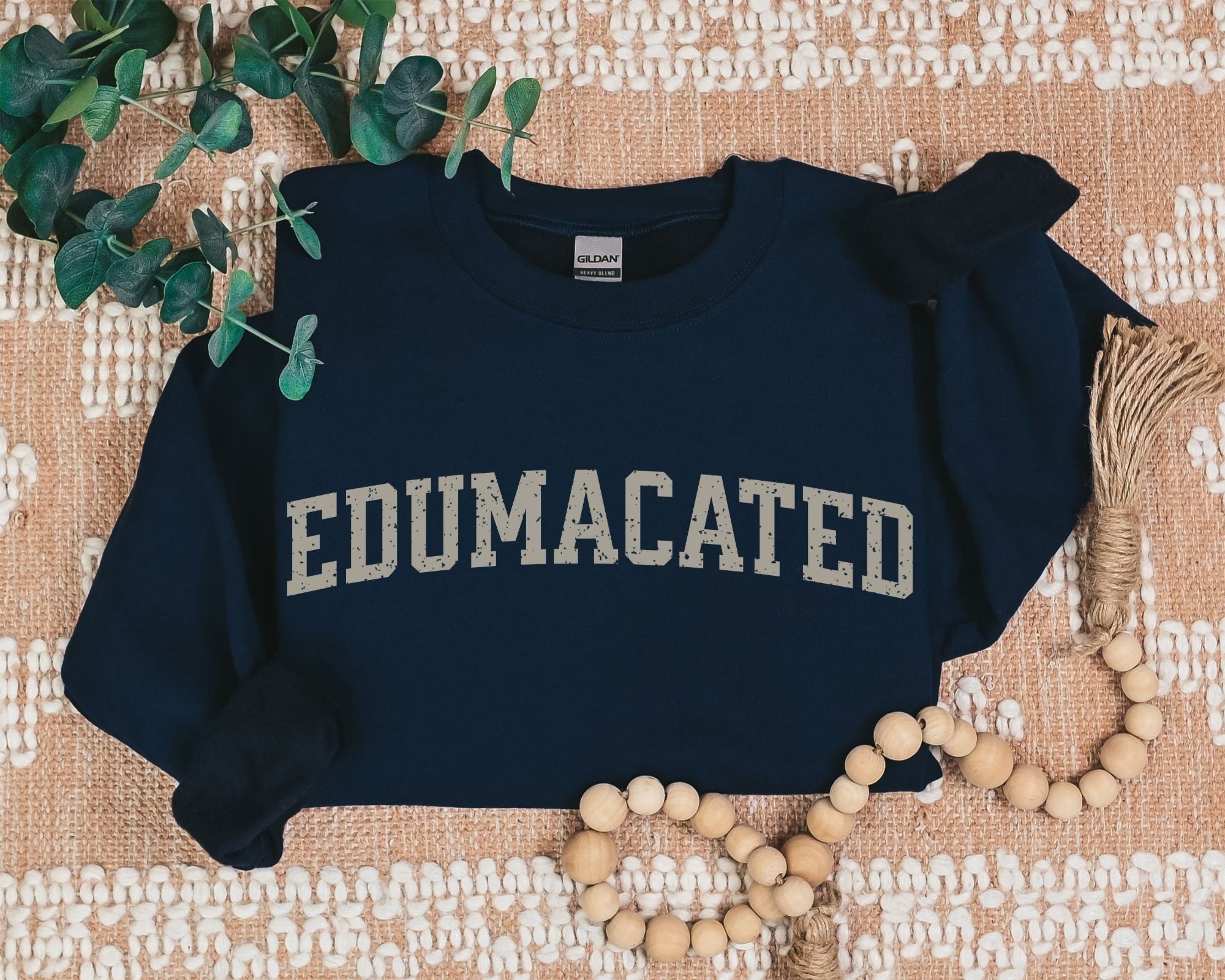 Funny Grad Gift Sweatshirt for Sarcastic Teachers, Gildan 18000, Printify Choice, Cozy Unisex College Graduation Present