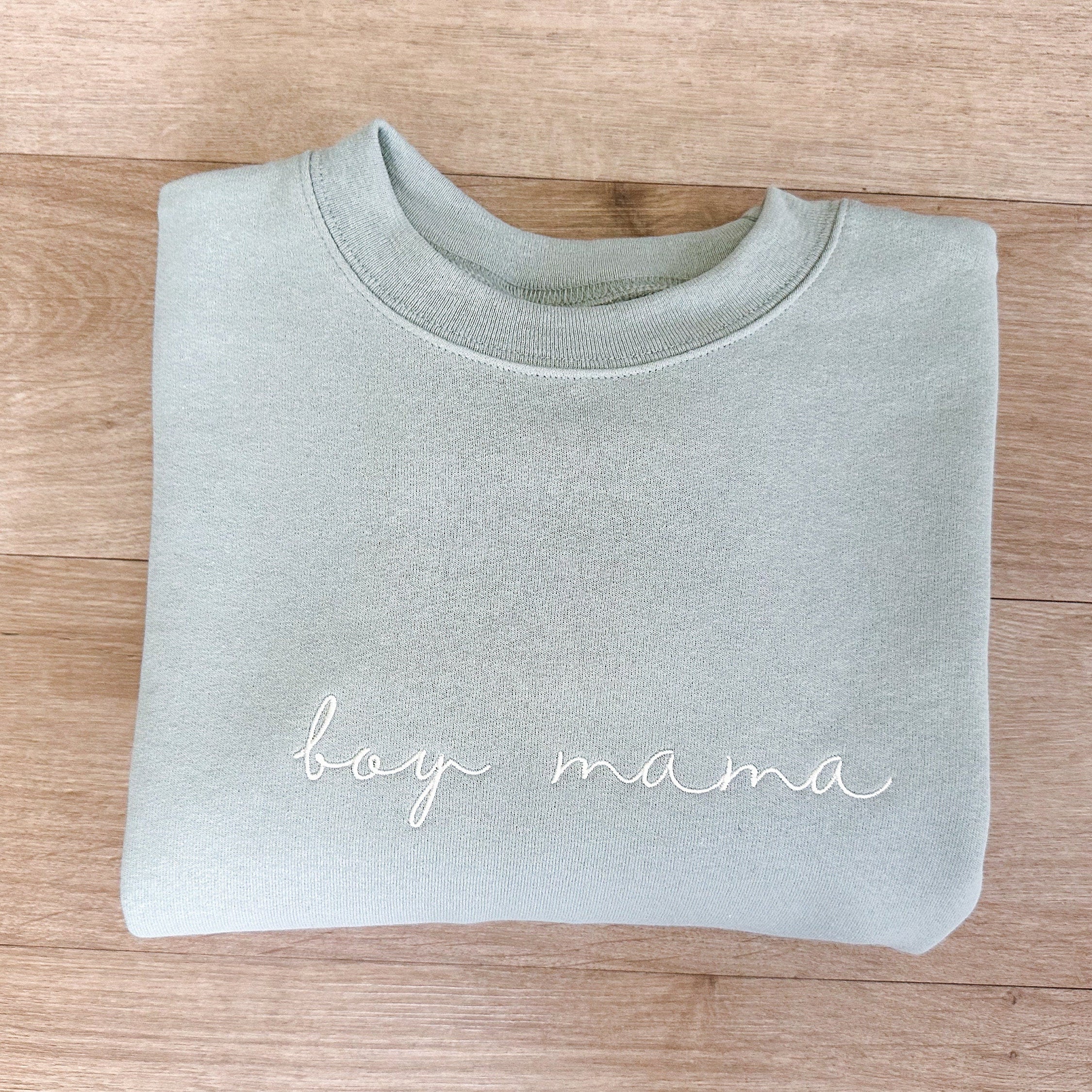 Embroidered BOY MAMA Sweatshirt | Unisex Fit