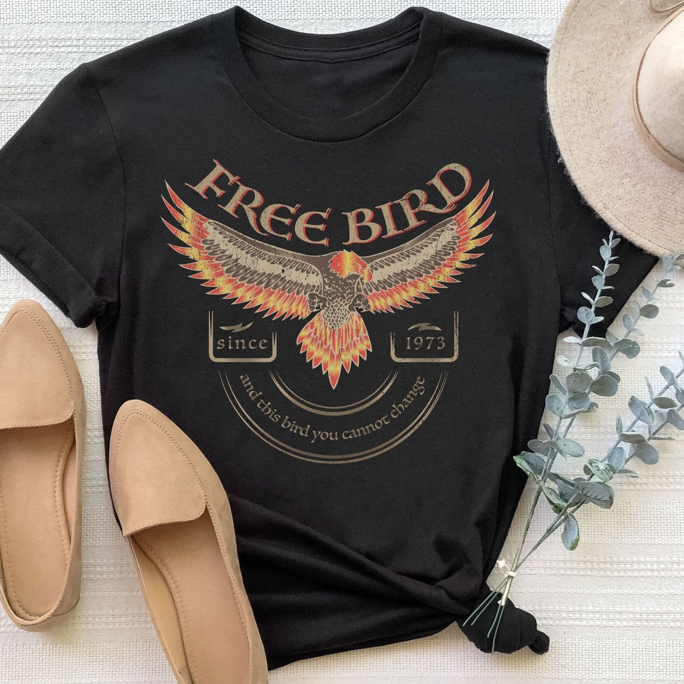 Free Bird Shirt, Old School Band Sweatshirt, Retro Music Shirt, Rock Band Tee, Rock Lover Shirt, Gift For Her, Free Bird Graphic Tee, Trendy