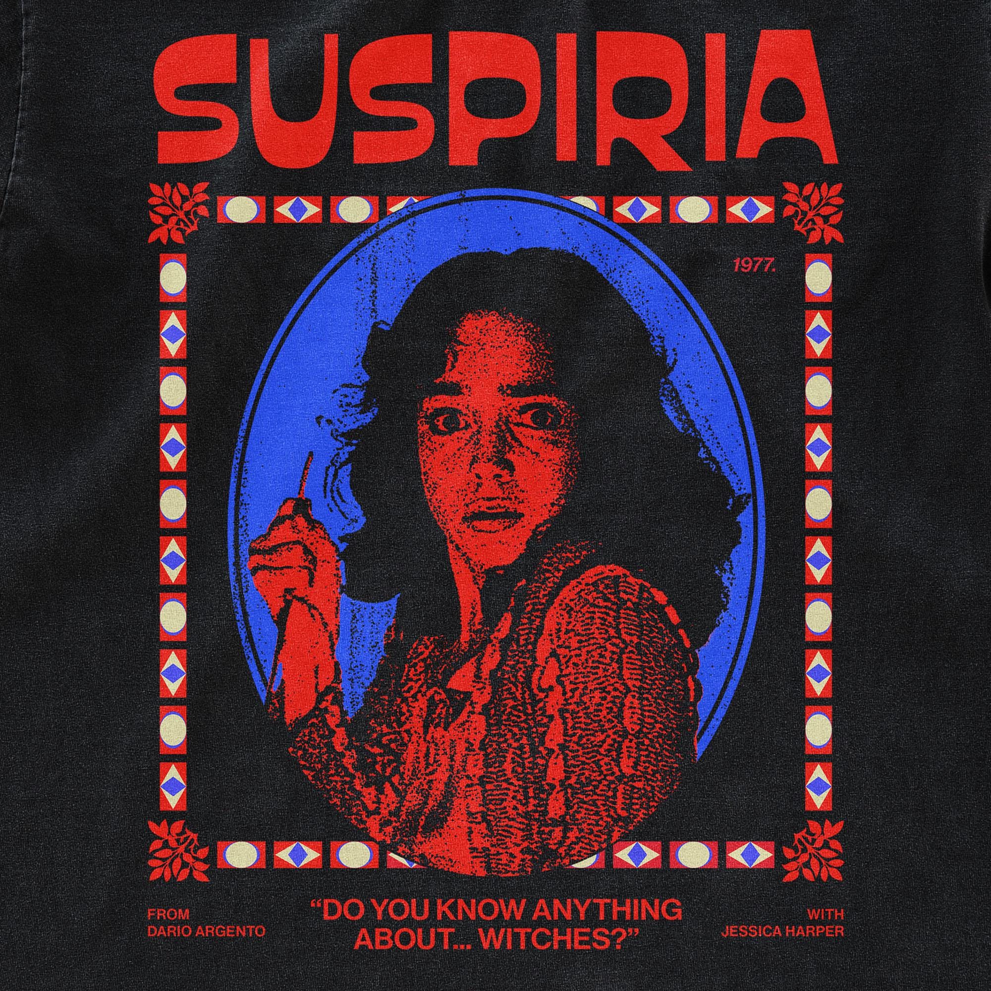 Suspiria 1977 t-shirt, retro horror movie teeshirt, classic black Gildan 5000 shirt, horror shirt, Italian horror