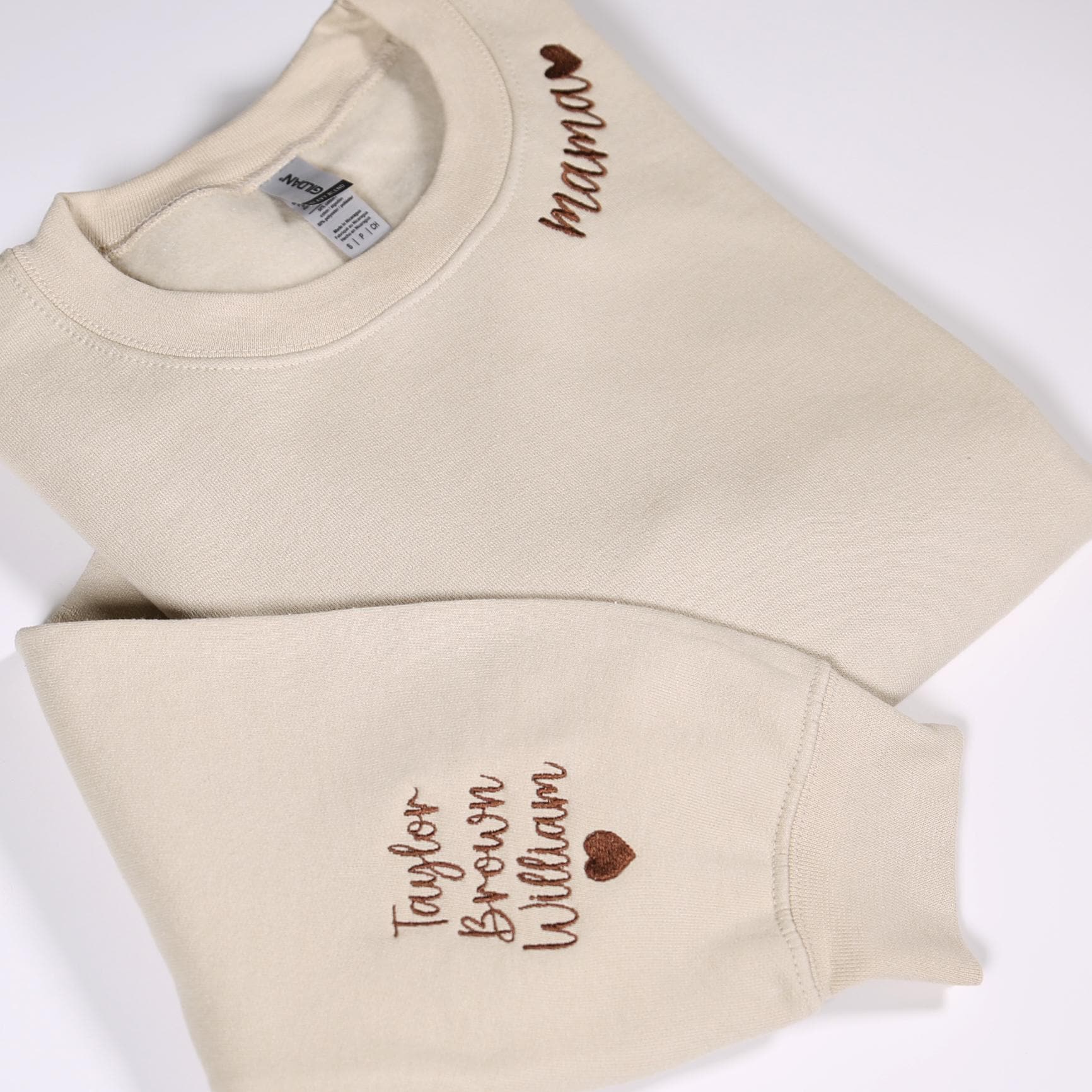 Custom Mama Embroidered Sweatshirt With Kids Names On Sleeve, Personalized Mom Embroidery Hoodie, Birthday Mommy Outfits, Pregnancy Gifts