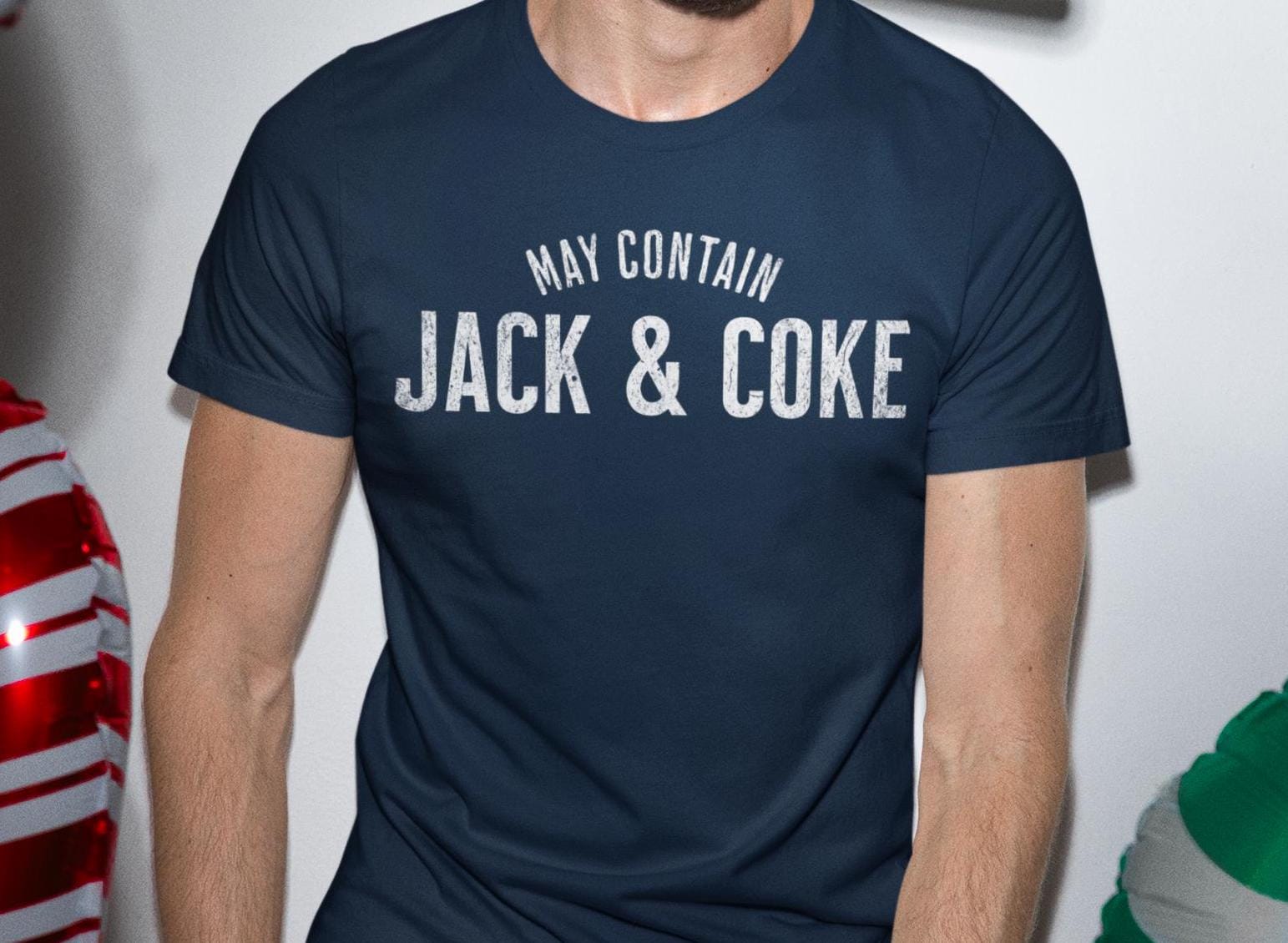 Funny Jack and Coke T-Shirt: Gildan 5000 Unisex Heavy Cotton Tee, Perfect Party Drinking Outfit, Printify Choice for Men & Women