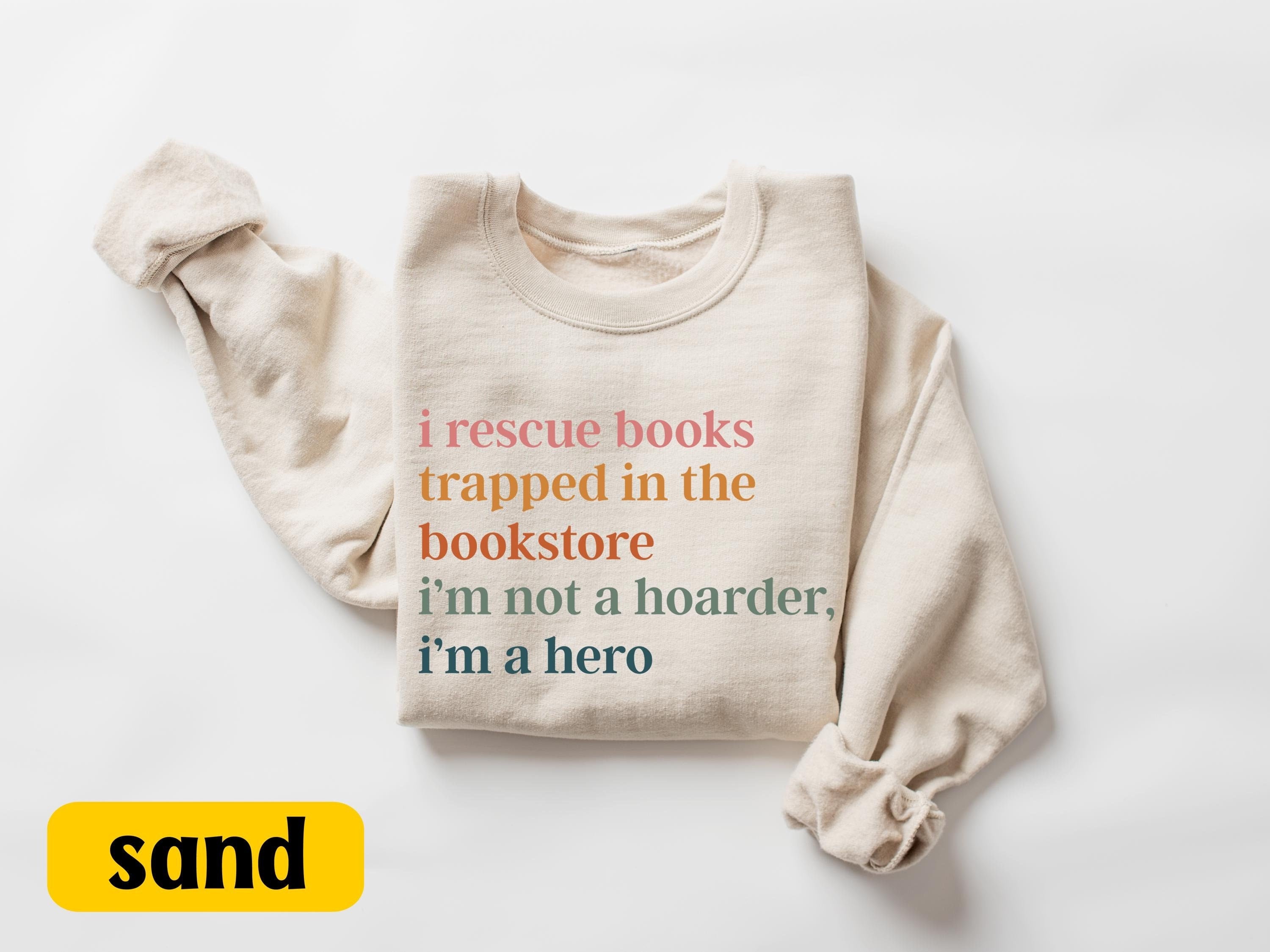 Gildan 18000 Heavy Blend Crewneck: Book Lover Sweater, Perfect Bookish Gift for Women, Cozy Unisex Aesthetic for Fall