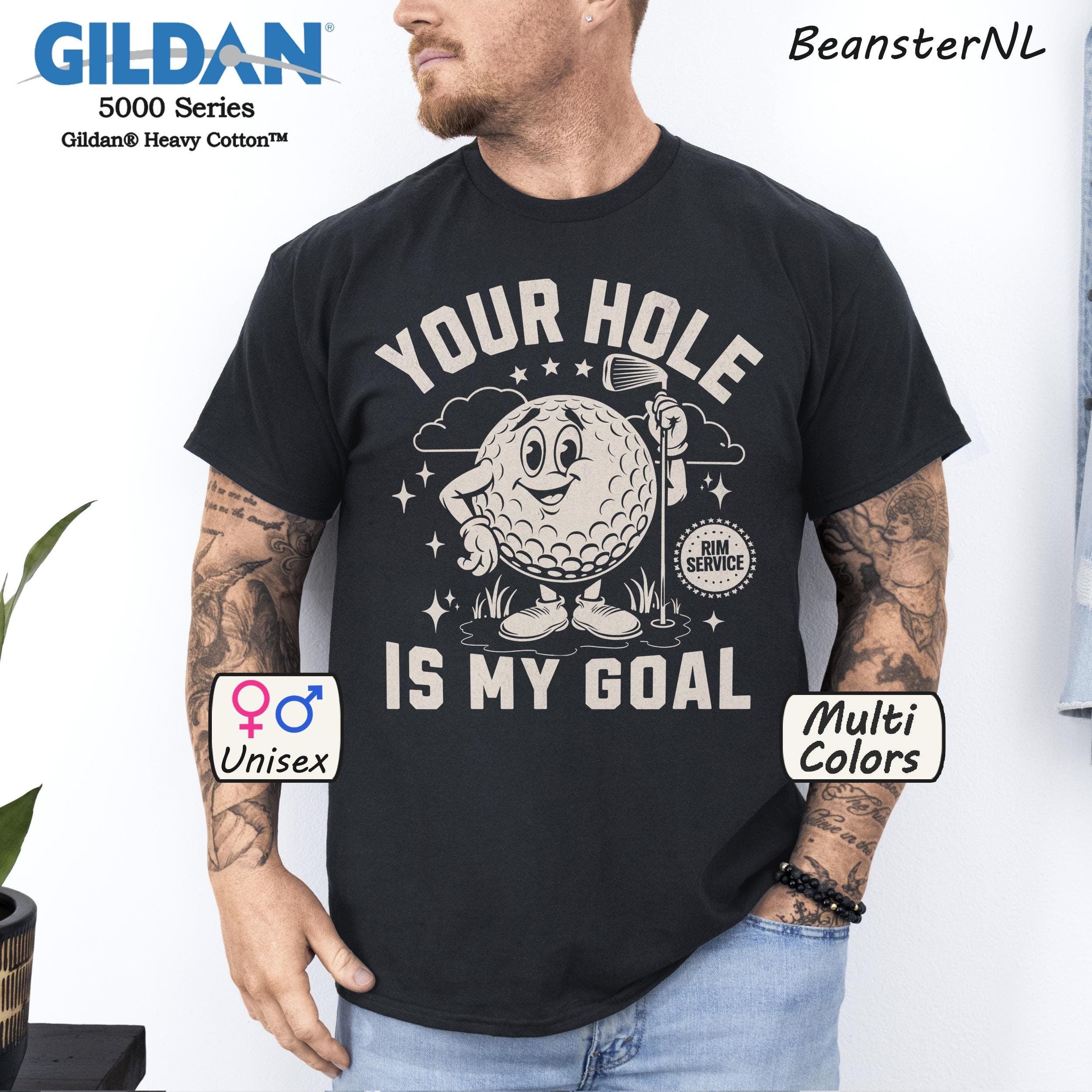 Unisex Heavy Cotton Tee - Gildan 5000 Inappropriate Golf Shirt, Funny Gift for Gen Z, Offensive Meme Sweatshirt, Perfect Prank Outfit for Men & Women, Printify Choice